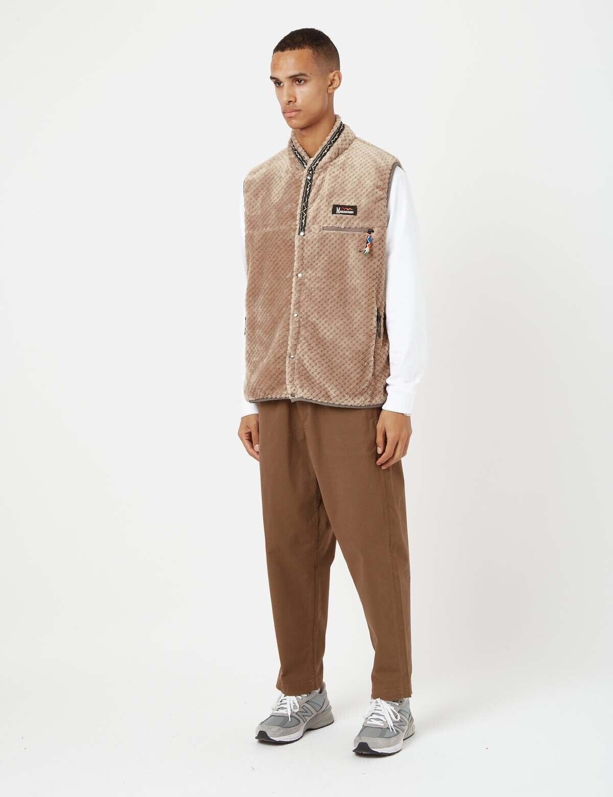 Manastash Manastash Men's Thermal Fleece Vest Biege Size M Size US M / EU 48-50 / 2 - 7 Thumbnail