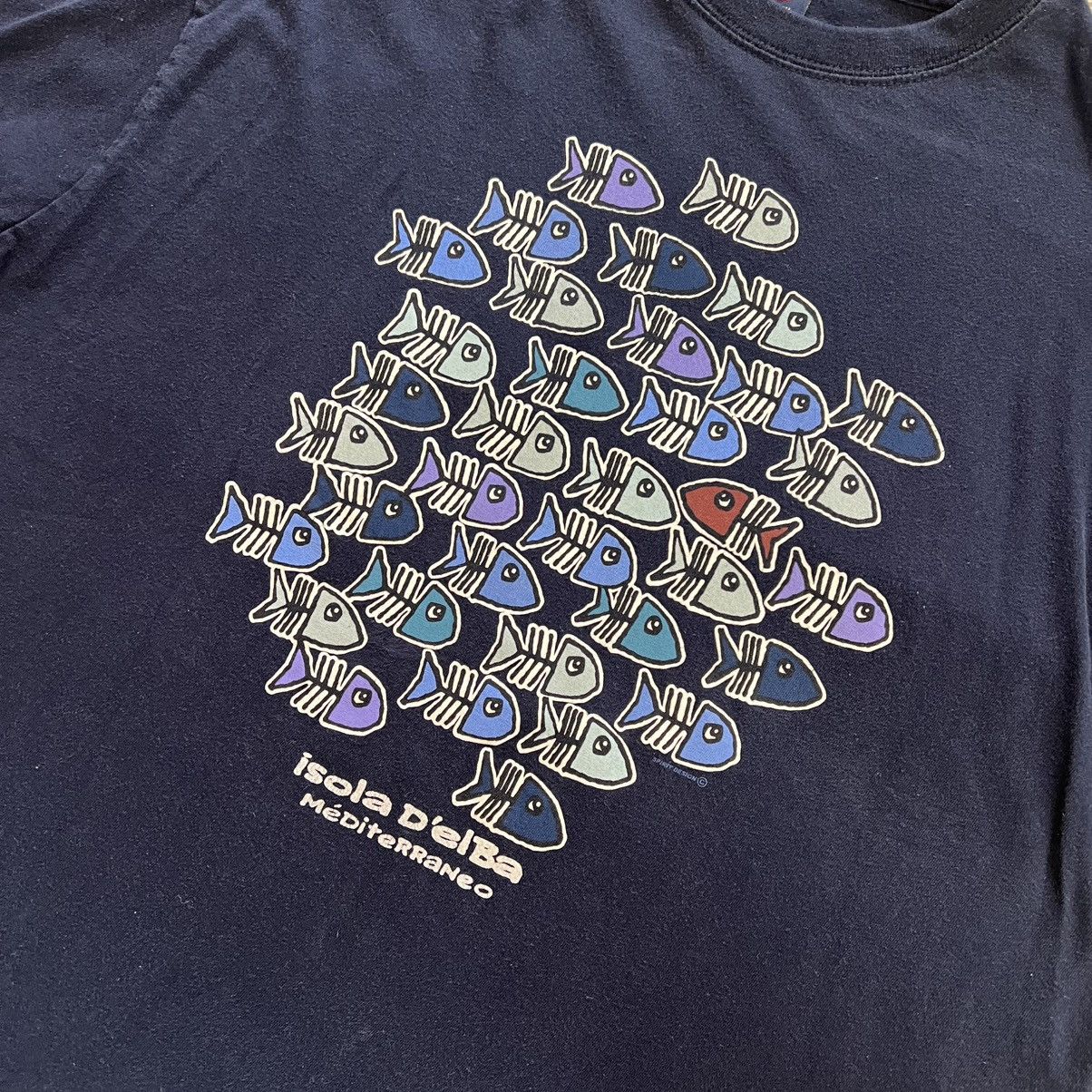 Vintage vintage spirit mediterranean fish navy tee Size US L / EU 52-54 / 3 - 2 Thumbnail