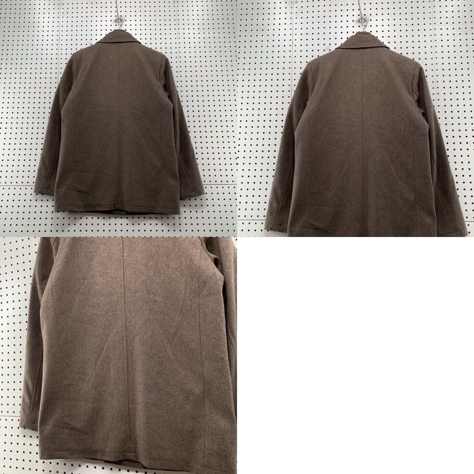 Kenneth Cole Keninneth Cole Wool Peacoat Mens M Brown Zip Coat Business Coat Size US M / EU 48-50 / 2 - 9 Thumbnail