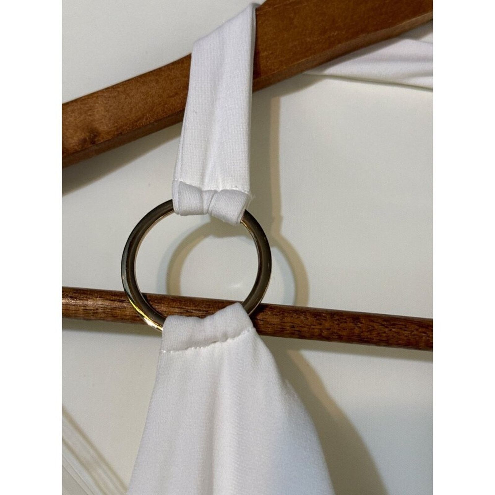 Other Nookie Riley Ring Midi Dress Ivory Lined Ruched Small Size S / US 4 / IT 40 - 7 Thumbnail