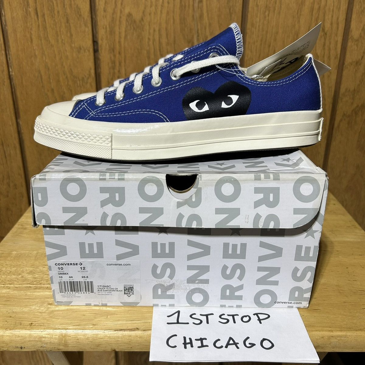 Comme des Garcons PLAY × Converse Converse Chuck Taylor Low x CDG Comme Des Garcons Sz 10 NEW Size US 10 / EU 43 - 3 Thumbnail