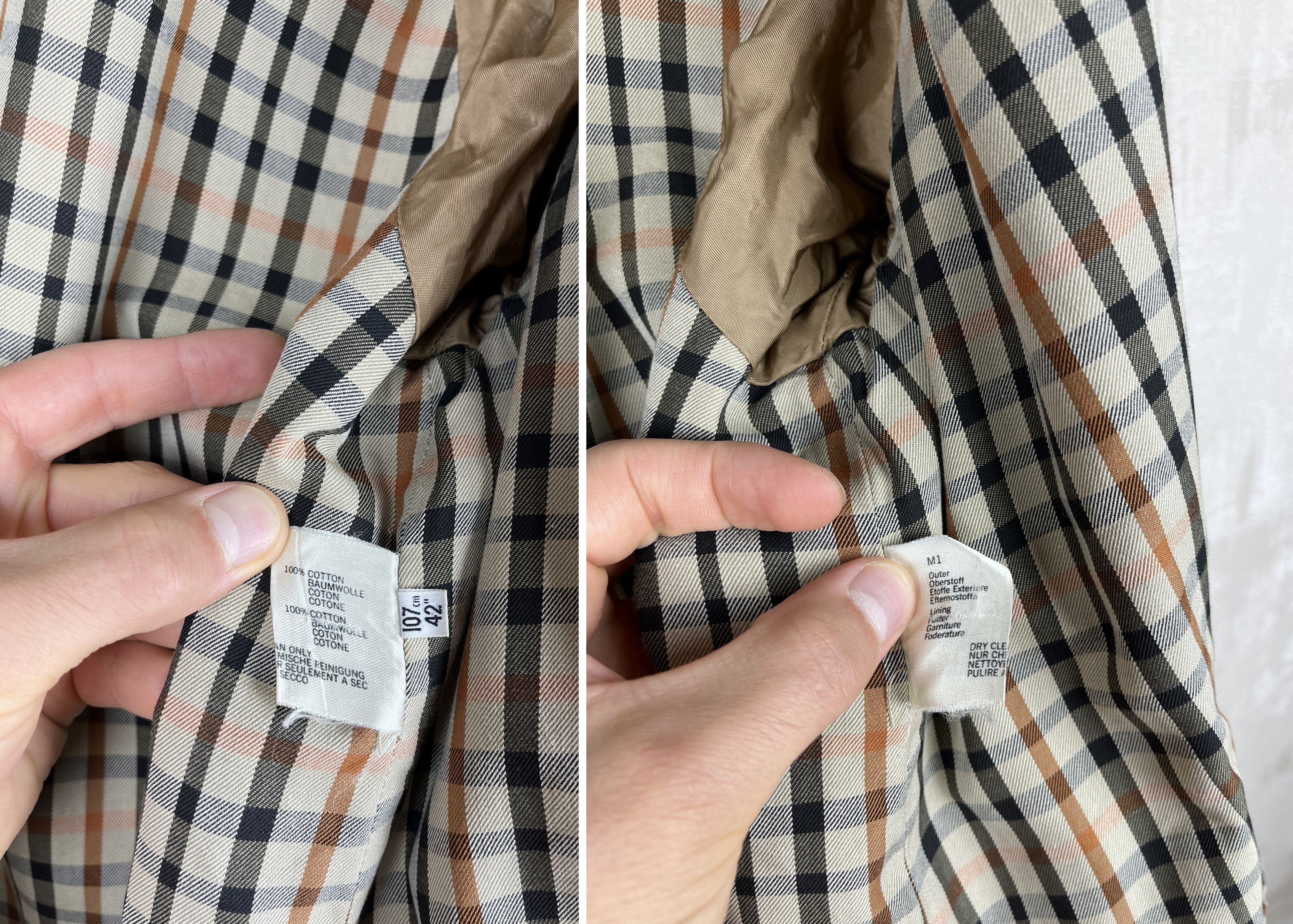 DAKS Vintage Daks London Check Lining Trench Coat Jacket Size US M / EU 48-50 / 2 - 15 Thumbnail