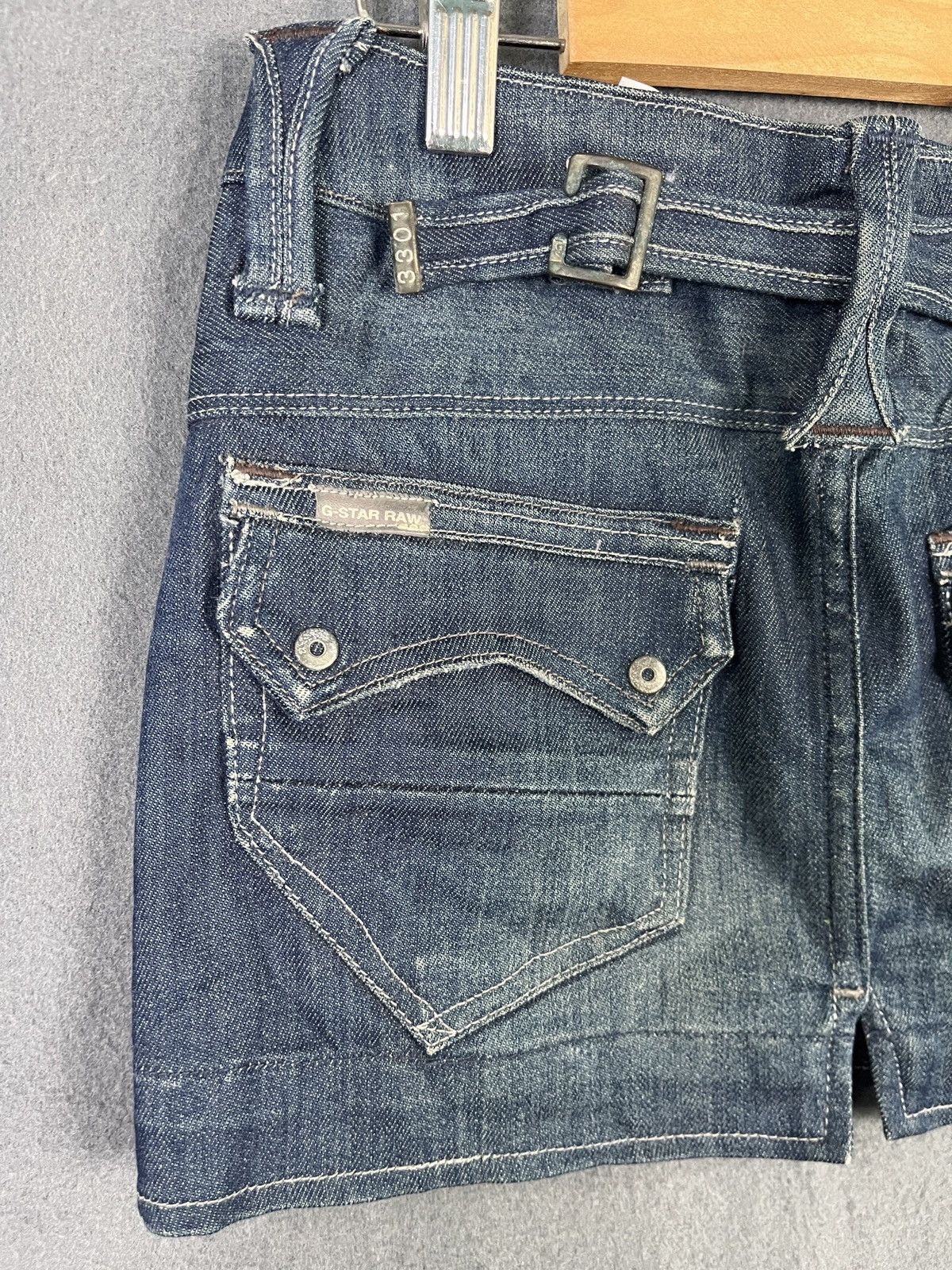 G-Star × Japanese Brand G Star Raw Denim Minic Mini Skirt Size 29" - 8 Thumbnail