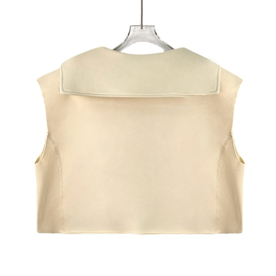 Miu Miu MiuMiu Beige Sleeveless Pullover Sweatshirt (Size S) Size S / US 4 / IT 40 - 8 Thumbnail