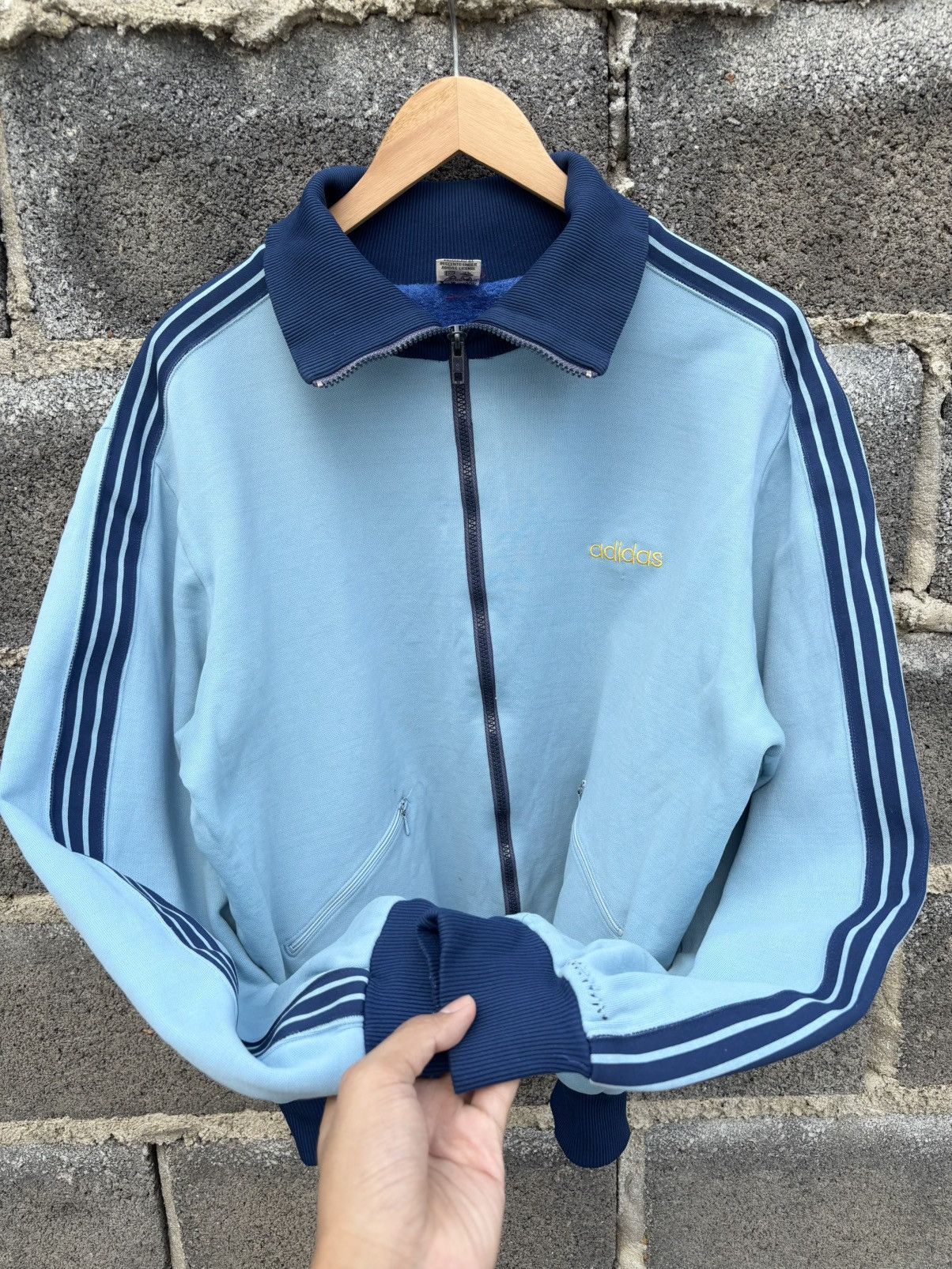 Adidas Vintage 60s 70s Adidas Zip Tracksuit Jacket Size US M / EU 48-50 / 2 - 5 Thumbnail