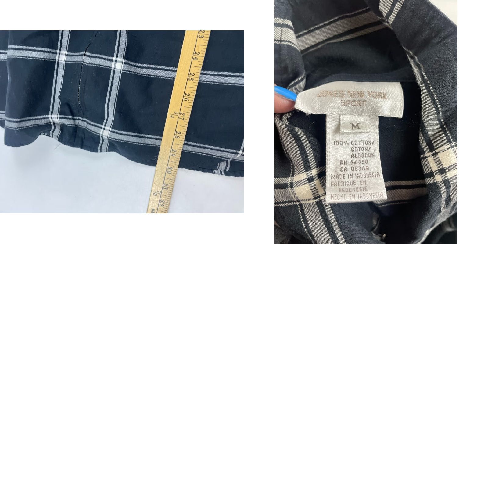 Jones New York Jones New York Jacket Women's Medium Black Gray Full Zip Lightweight Casual Travel Size M / US 6-8 / IT 42-44 - 8 Thumbnail