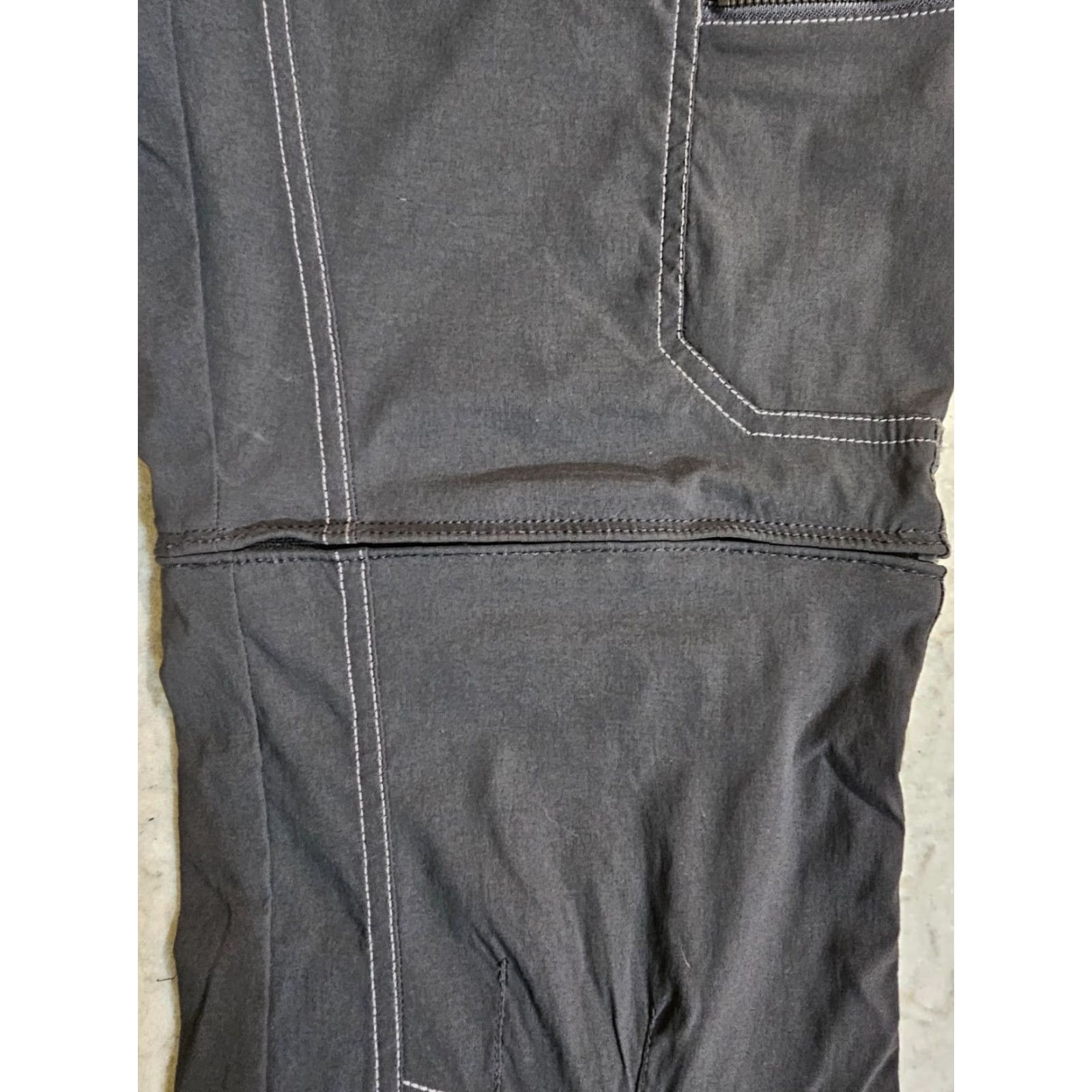 Vintage Kuhl Convertible Hiking Pants Womens Size 8 Reg 32 Inseam Gray RipStop Outdoor Cargo Size 30" / US 8 / IT 44 - 5 Thumbnail