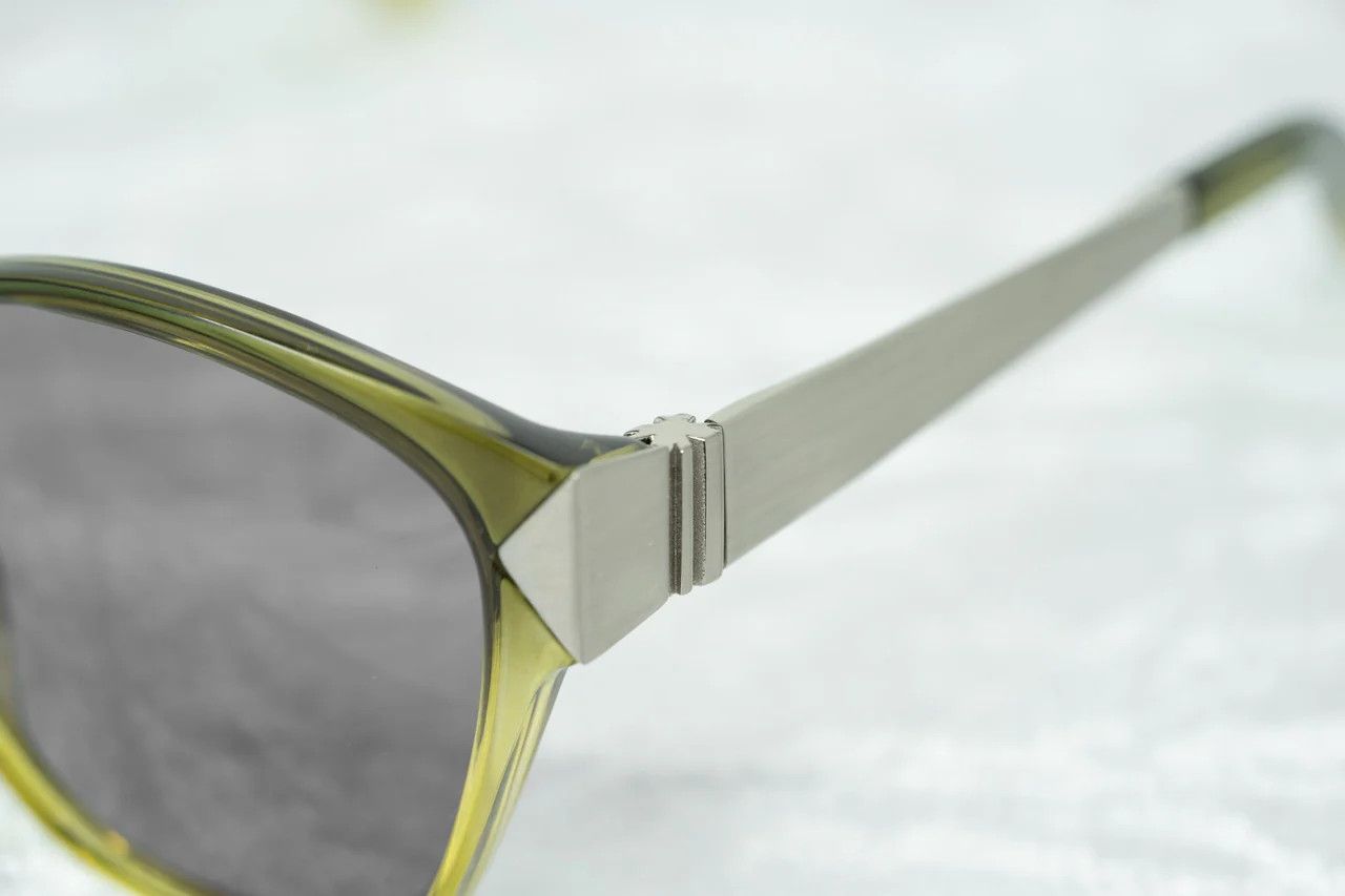 Yohji Yamamoto Yohji Yamamoto Sunglasses Rectangular Green and Grey Size ONE SIZE - 7 Thumbnail
