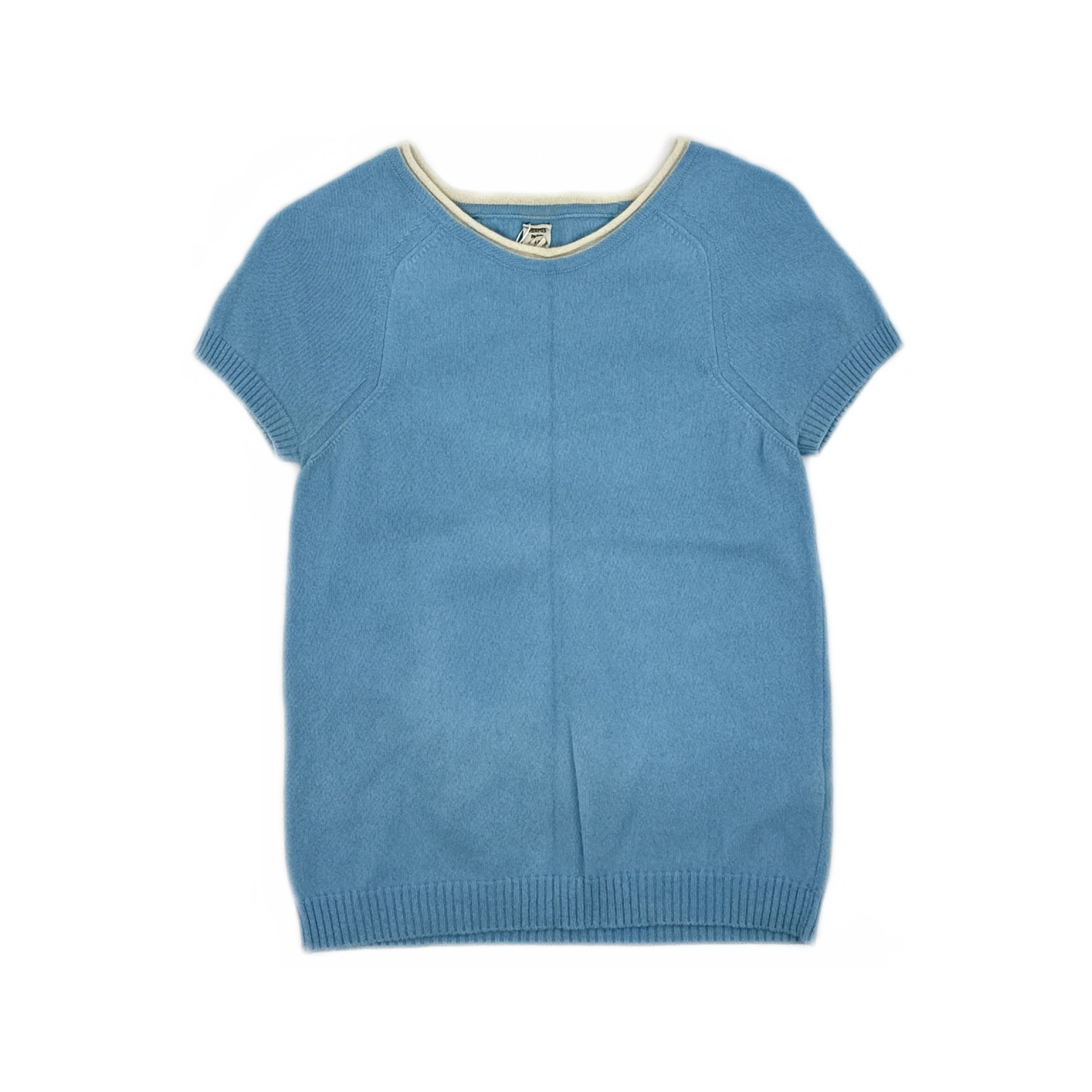 Hermes Hermès Cashmere Knit Short Sleeve Top Size 34 Size XS / US 0-2 / IT 36-38 - 1 Thumbnail