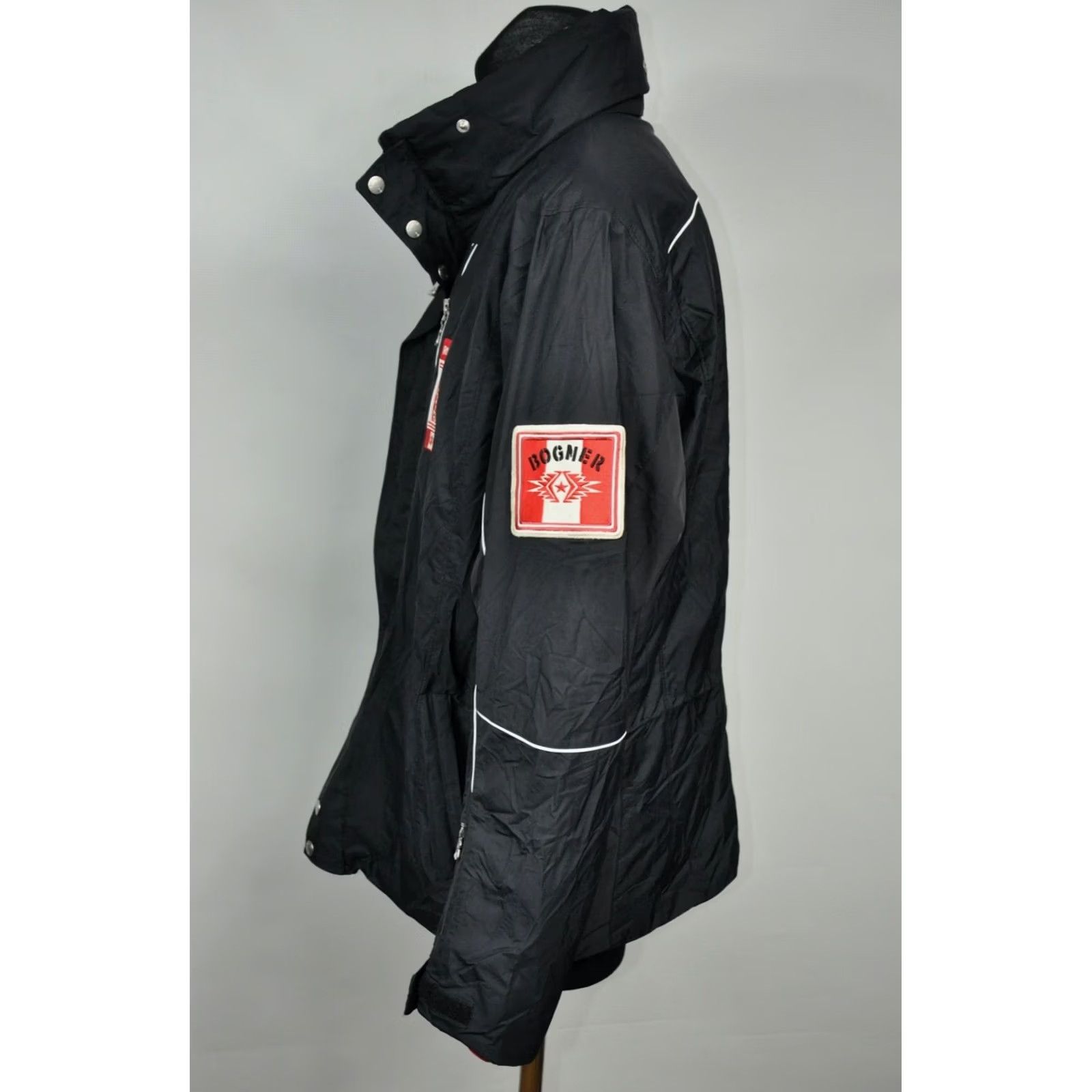 Bogner Bogner Rocky Mountains Jacket Men 42 Black Winter Skiing Snaps Zip 100% Polyester Solid Logo Casual Mens Size US XS / EU 42 / 0 - 2 Thumbnail