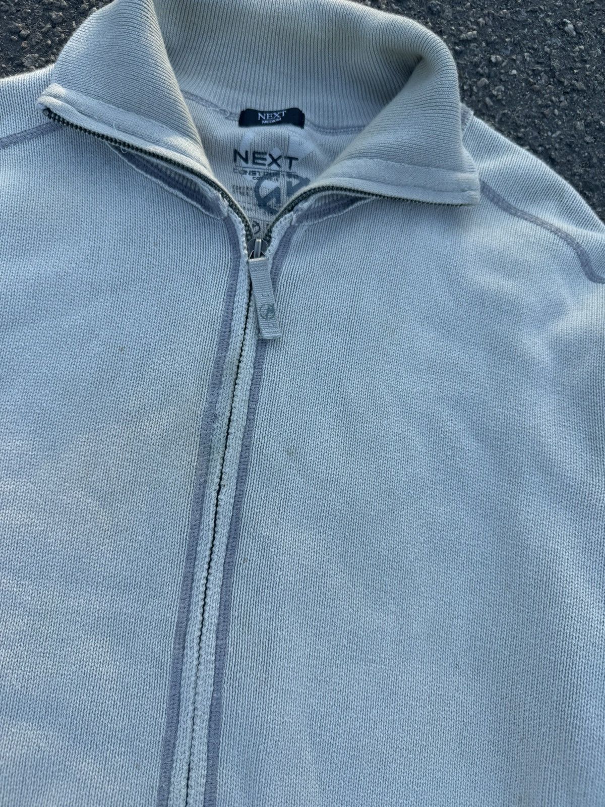Japanese Brand × Vintage Vintage Avant Garde Next Constructed Patchwork Zip Hoodie Size US M / EU 48-50 / 2 - 2 Thumbnail