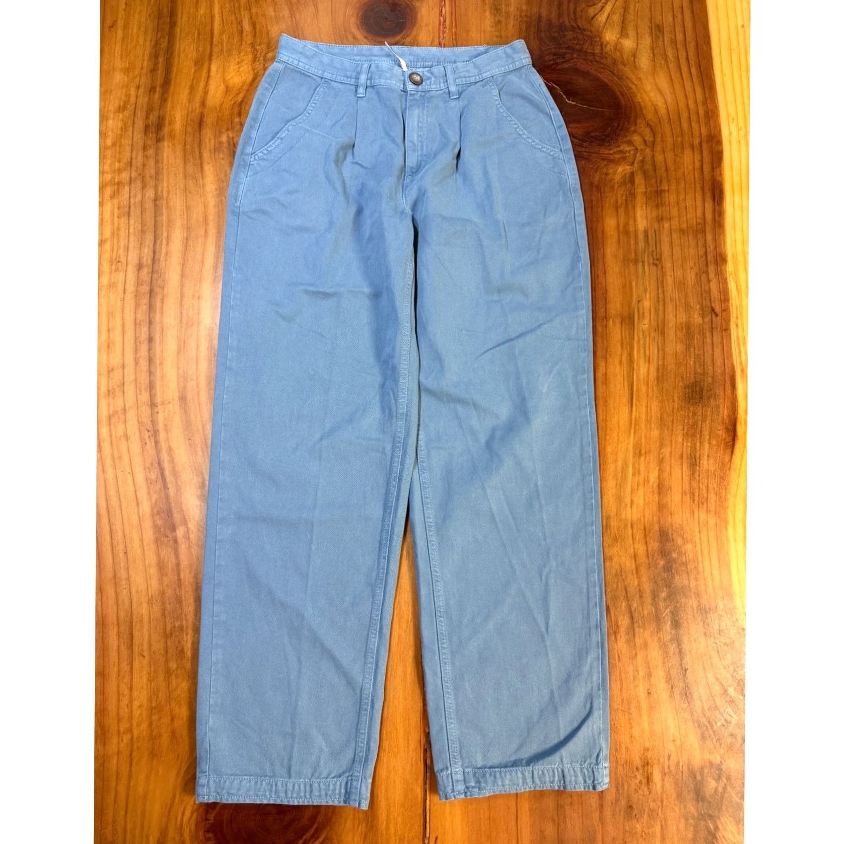 Free People Free People Womens Pants - Blue Chino Pleated High Rise Casual Size 26" / US 2 / IT 38 - 2 Thumbnail