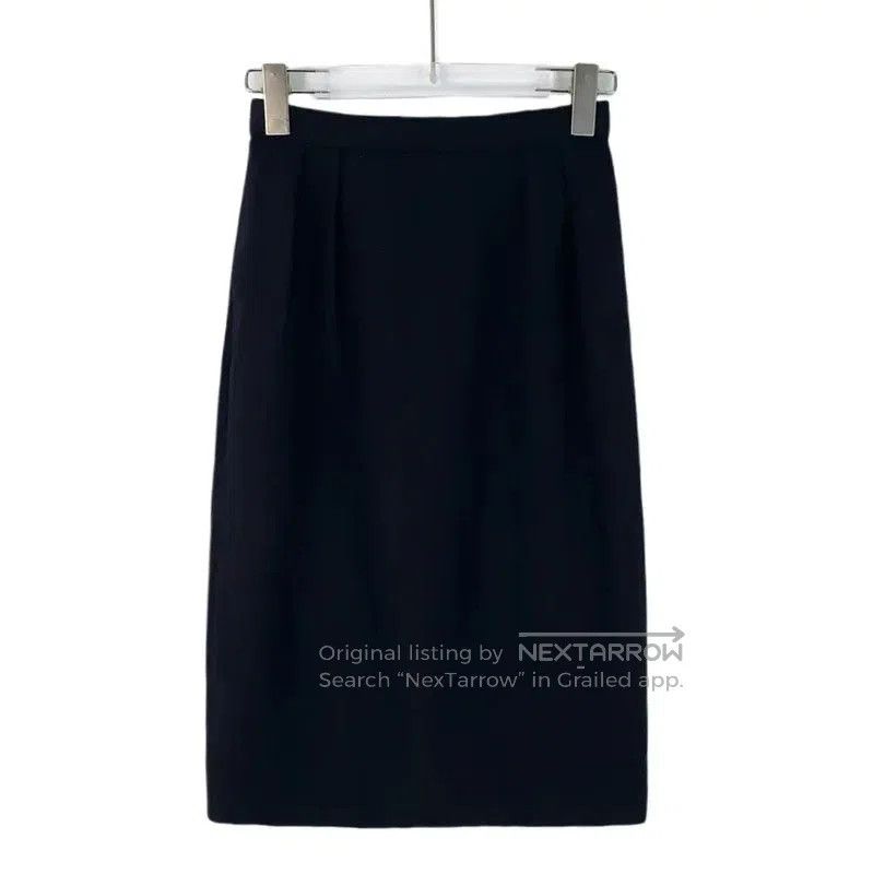Dior Dior Women's Navy Wool Midi Skirt . Size 33" - 1 Thumbnail