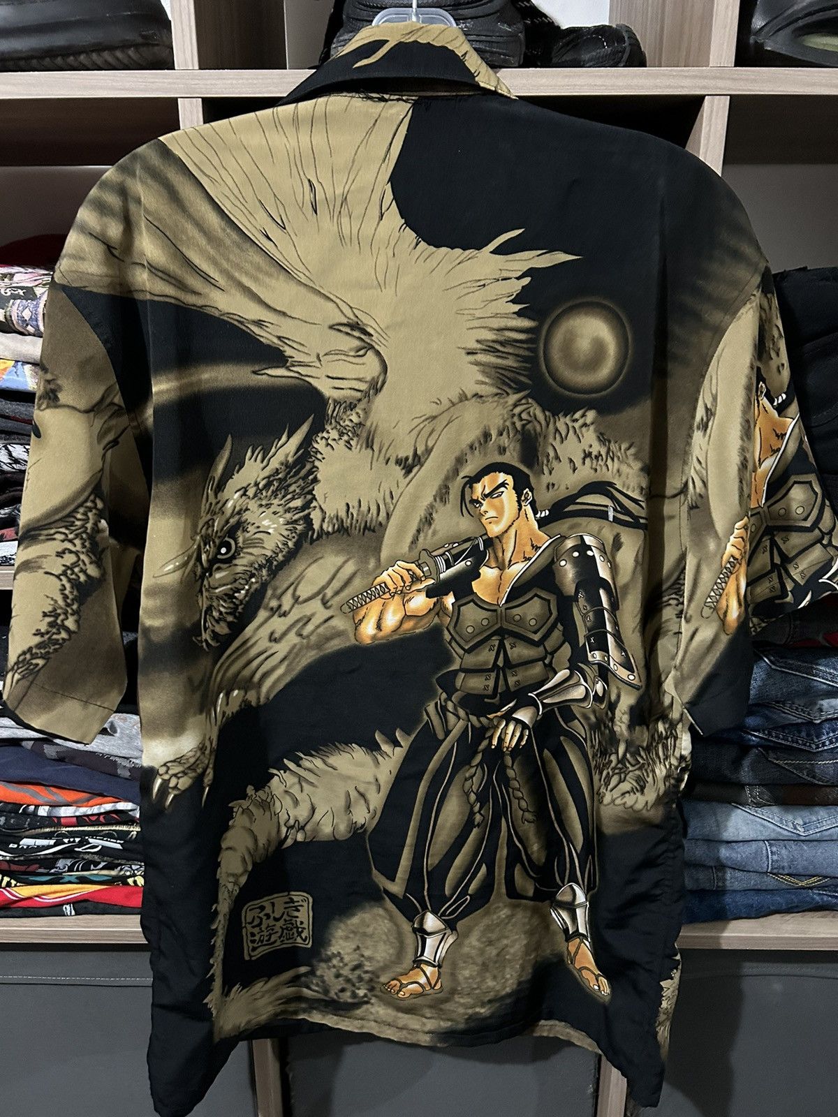 JNCO Insane Mecca Bouton Up Japanese Style Short Sleeve Shirt Size US M / EU 48-50 / 2 - 5 Thumbnail