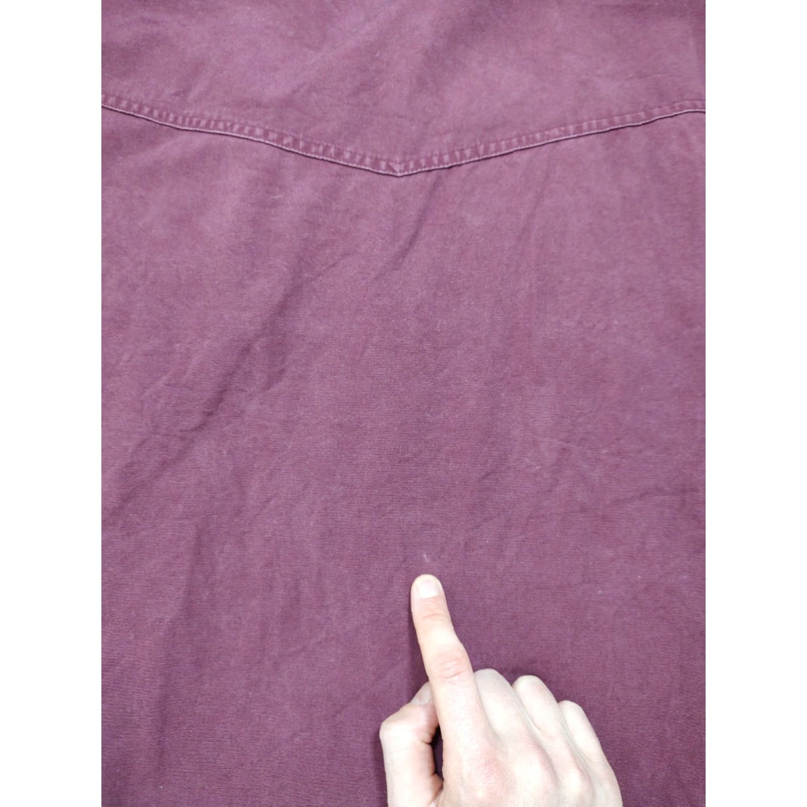 Vintage VINTAGE Cabela's Shirt Western Mens XL Burgundy Pocketed Smile Pockets Button-Up Size US XL / EU 56 / 4 - 4 Thumbnail