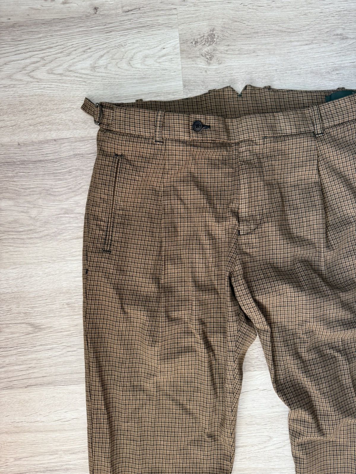 Other Berwich Retro Pleated Houndstooth Trousers Size 50 Size US 34 / EU 50 - 5 Thumbnail