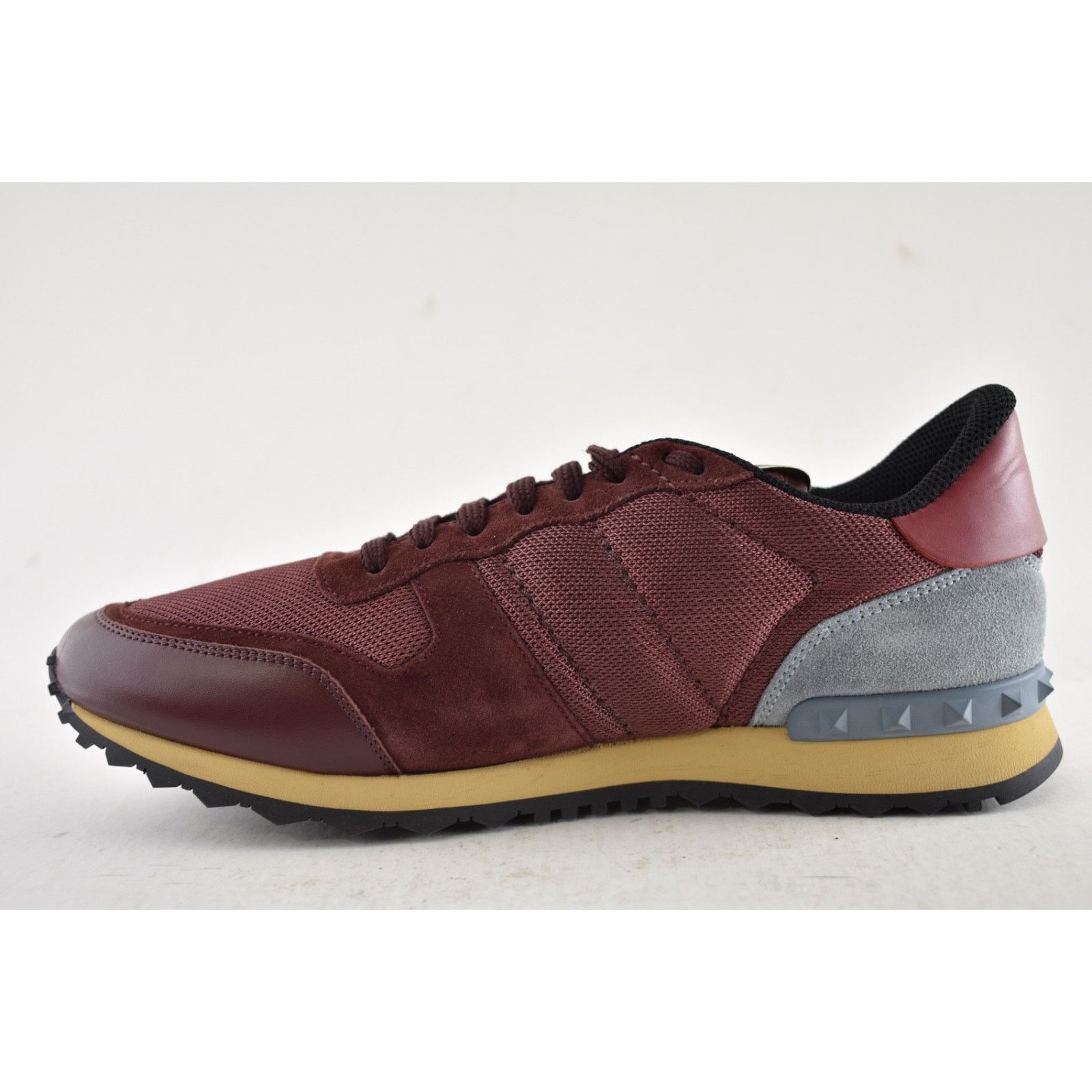 Valentino Valentino Rockstud Men Burgundy Blue Rockrunner 41.5/8.5 Size US 8.5 / EU 41-42 - 8 Thumbnail