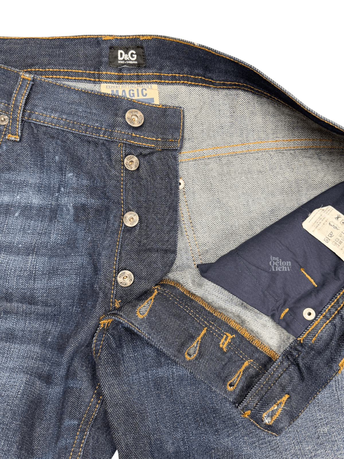 Dolce & Gabbana Vintage 90's/Y2K Dolce & Gabanna Indigo Wash Denim Jeans Size US 38 / EU 54 - 5 Thumbnail