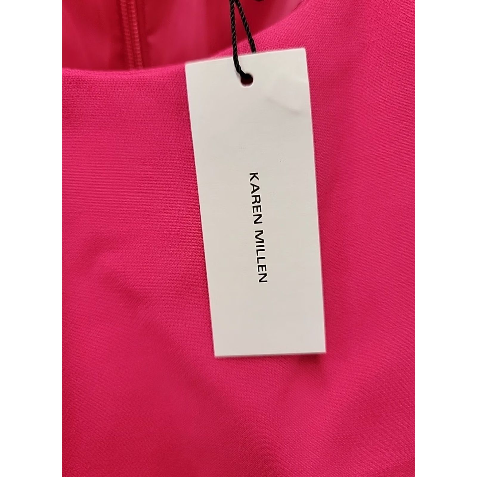 Karen Millen Karen Millen Women Dress Pink Casual Short Sleeve Round Neck 12 Regular Fit & Flare Modern Size XL / US 12-14 / IT 48-50 - 3 Thumbnail