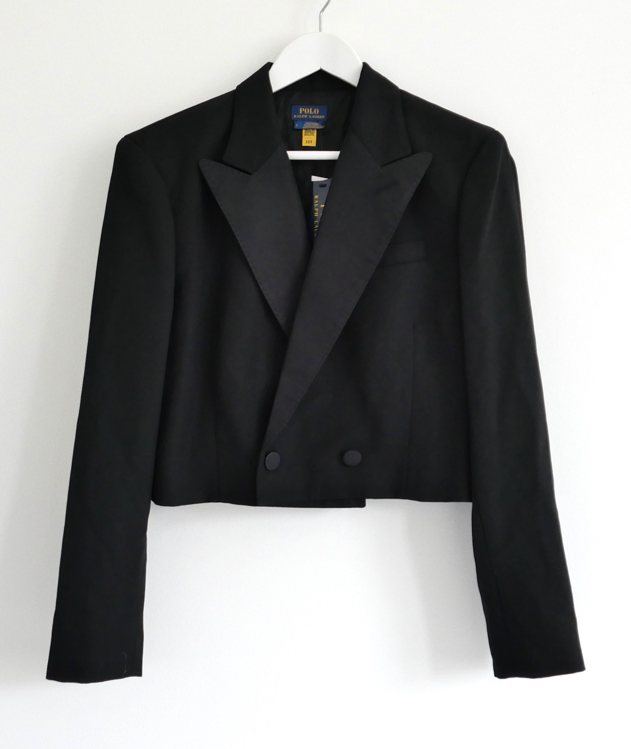 Polo Ralph Lauren Polo Ralph Lauren Satin Lapel Cropped Tuxedo Jacket Size M / US 6-8 / IT 42-44 - 1 Thumbnail