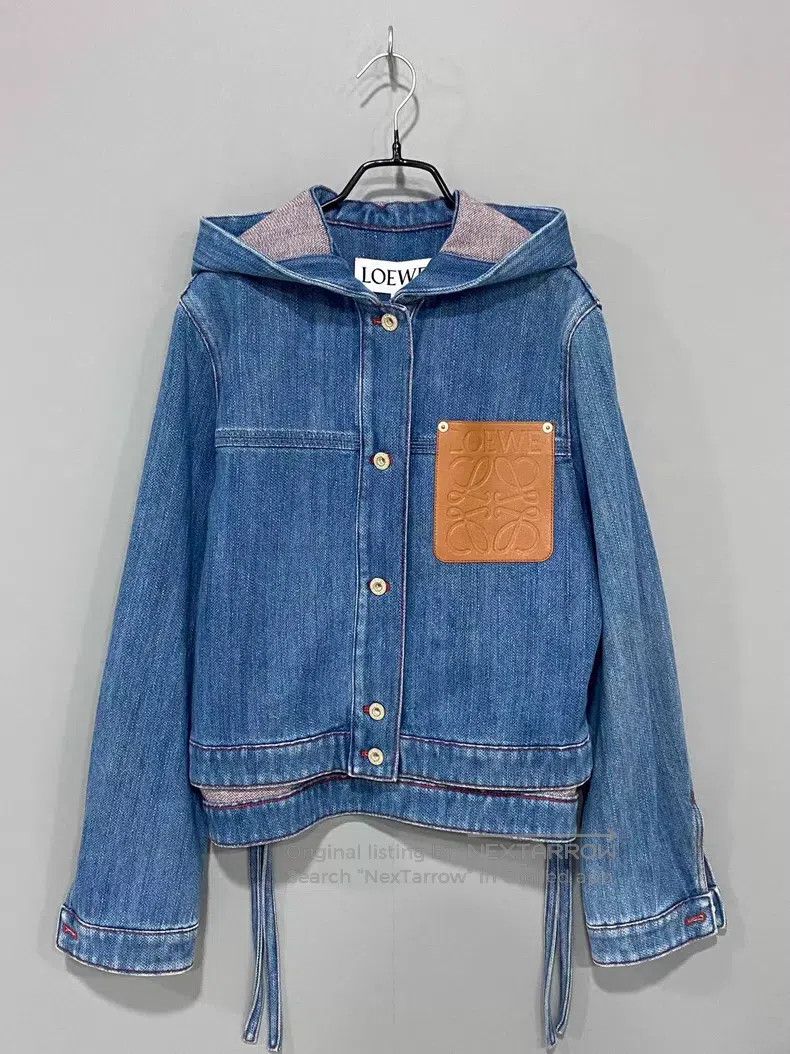 Loewe Loewe Embossed Leather Pocket Logo Denim Jacket Size 4XL / US 24-26 - 1 Thumbnail