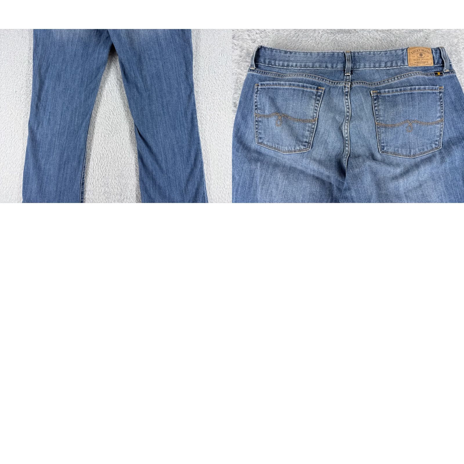 Lucky Brand Lucky Brand Jeans Women 14 Blue Denim Bootcut Mid Rise Cotton Blend 32x30 Vintage USA 5-Pocket Mens? Size 36" / US 14 / IT 50 - 10 Thumbnail