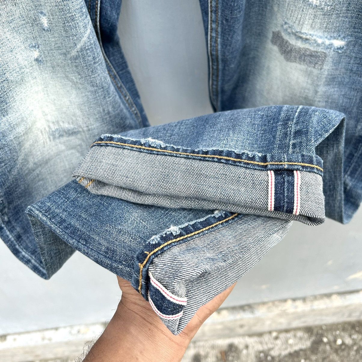 Madness MADNESS 24AW JAPAN Washed Distressed Denim Pants Size US 38 / EU 54 - 11 Thumbnail