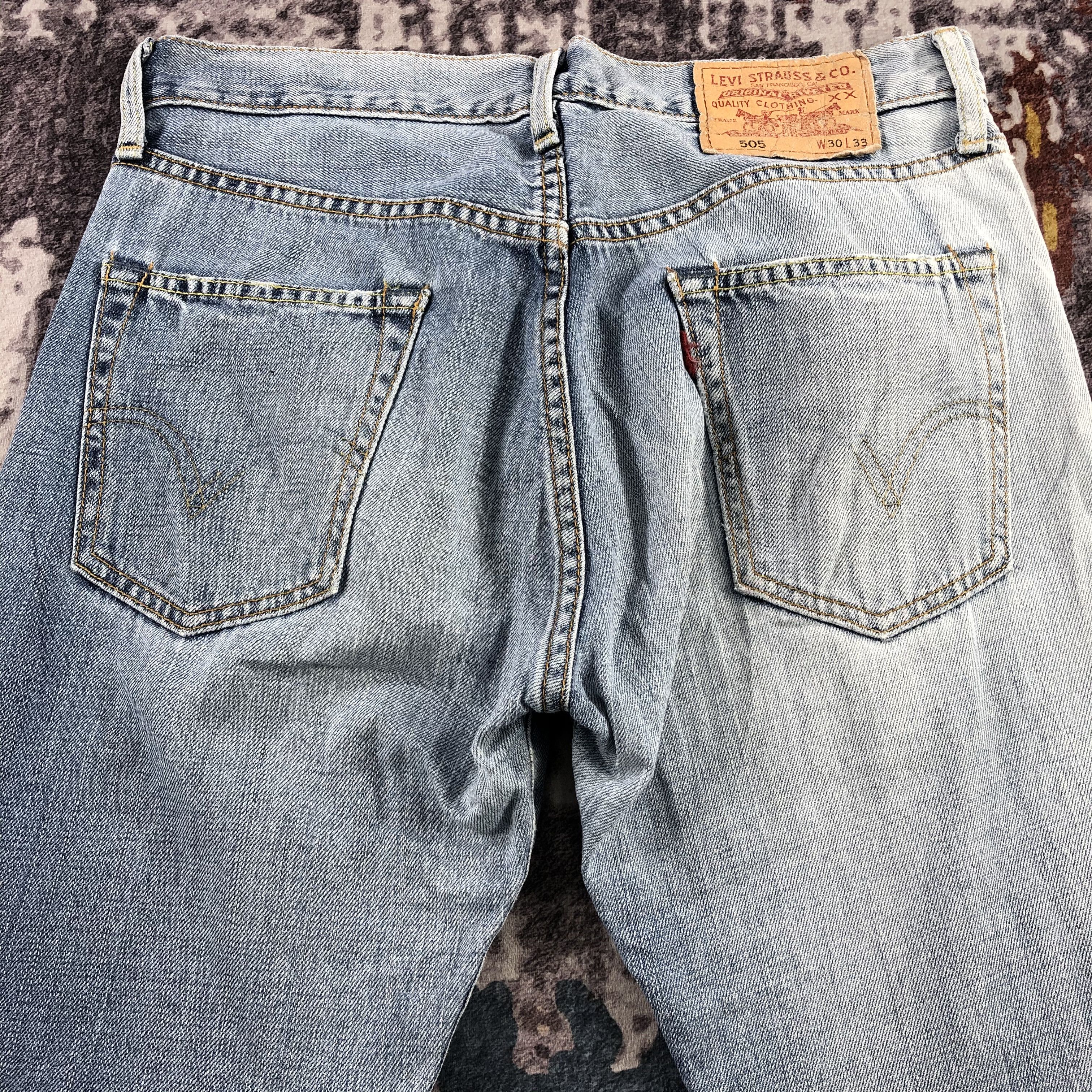 Levi's × Vintage 90s Vintage Light Wash Levis 505 Jeans-JM2791 Size US 32 / EU 48 - 4 Thumbnail