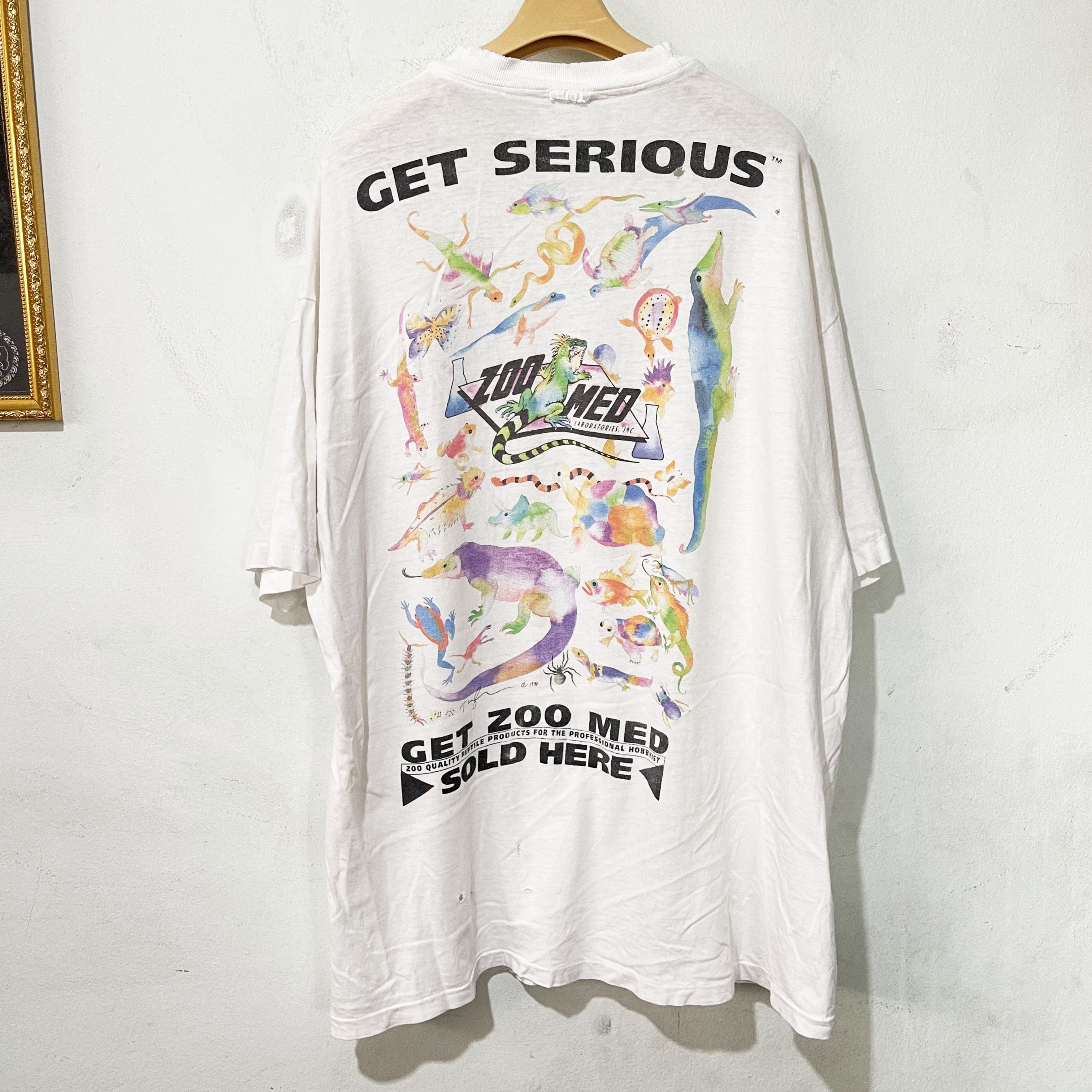 Vintage Vintage 90s Zoo Reptiles T-Shirt Size US XL / EU 56 / 4 - 1 Thumbnail