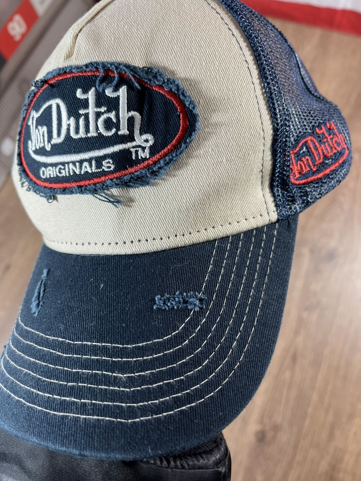 Von Dutch Vintage Von Dutch Distressed Cap Hat Size ONE SIZE - 5 Thumbnail
