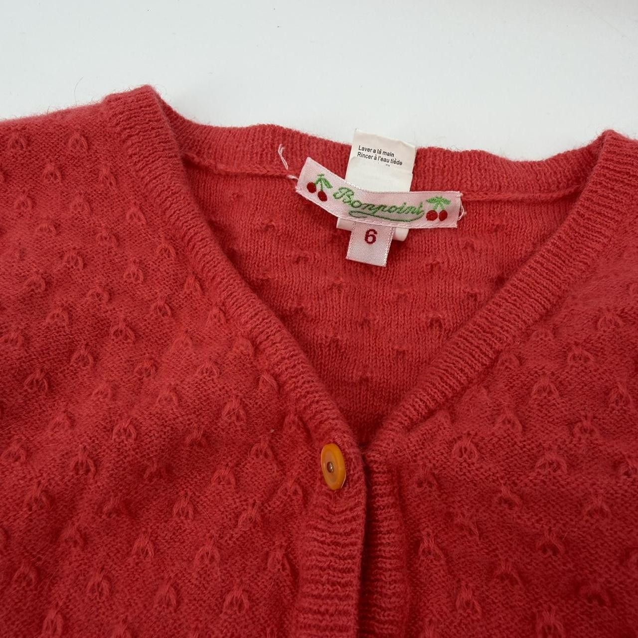 Other Bonpoint Girls Red Cardigan Sweater - Size 6 Size M / US 6-8 / IT 42-44 - 2 Thumbnail