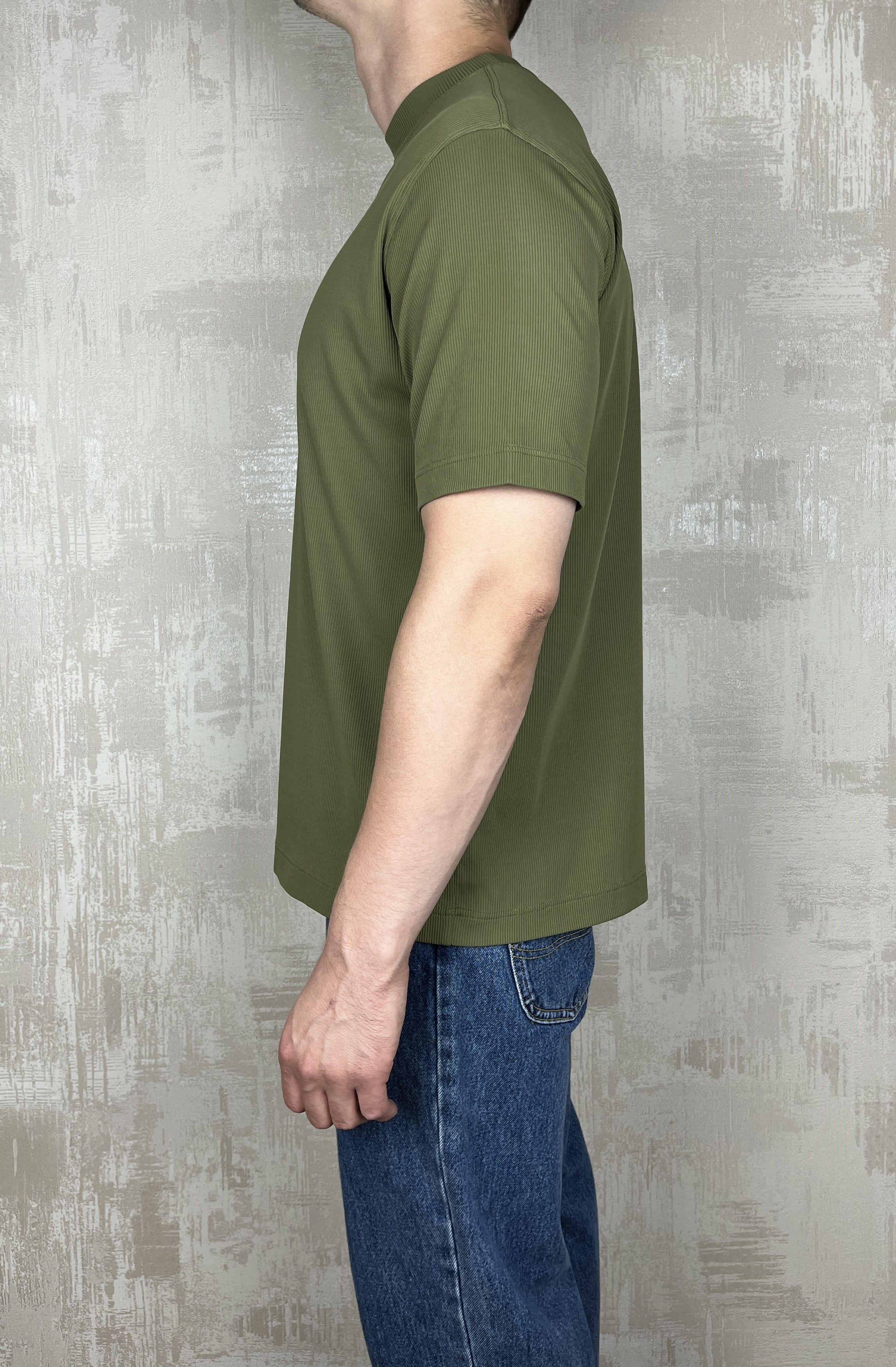 Vintage Mando di Marco Ribbed Viscose T-shirt Size 50 fits to M-L Size US M / EU 48-50 / 2 - 8 Thumbnail