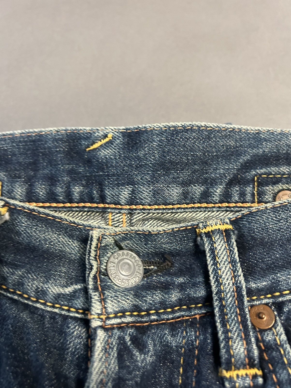 Evisu Evisu jeans white daicock big logo blue selvedge denim Size US 30 / EU 46 - 7 Thumbnail