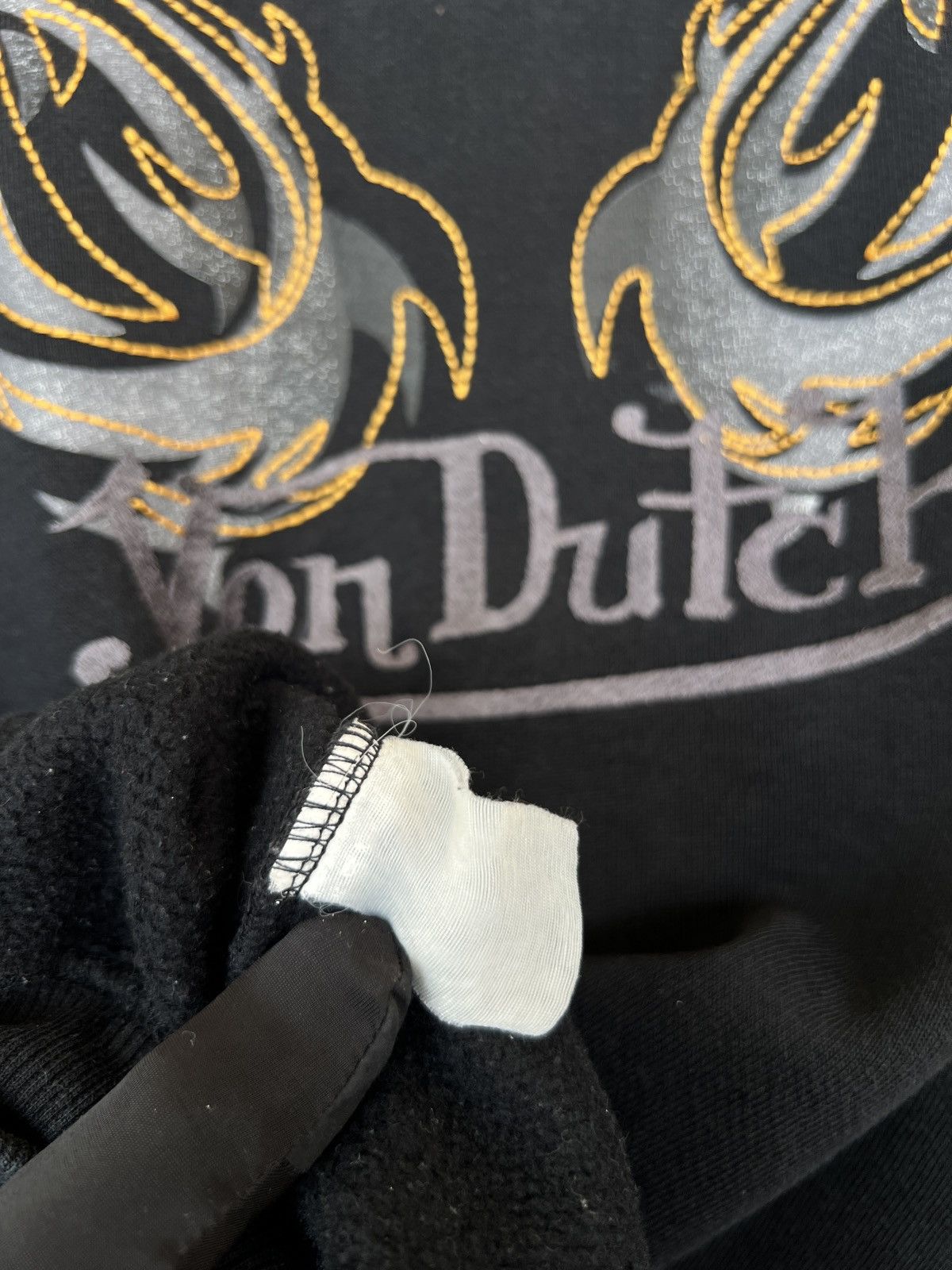 Von Dutch Vintage Von Dutch Eye Flame Black Sweatshirt Size US L / EU 52-54 / 3 - 7 Thumbnail