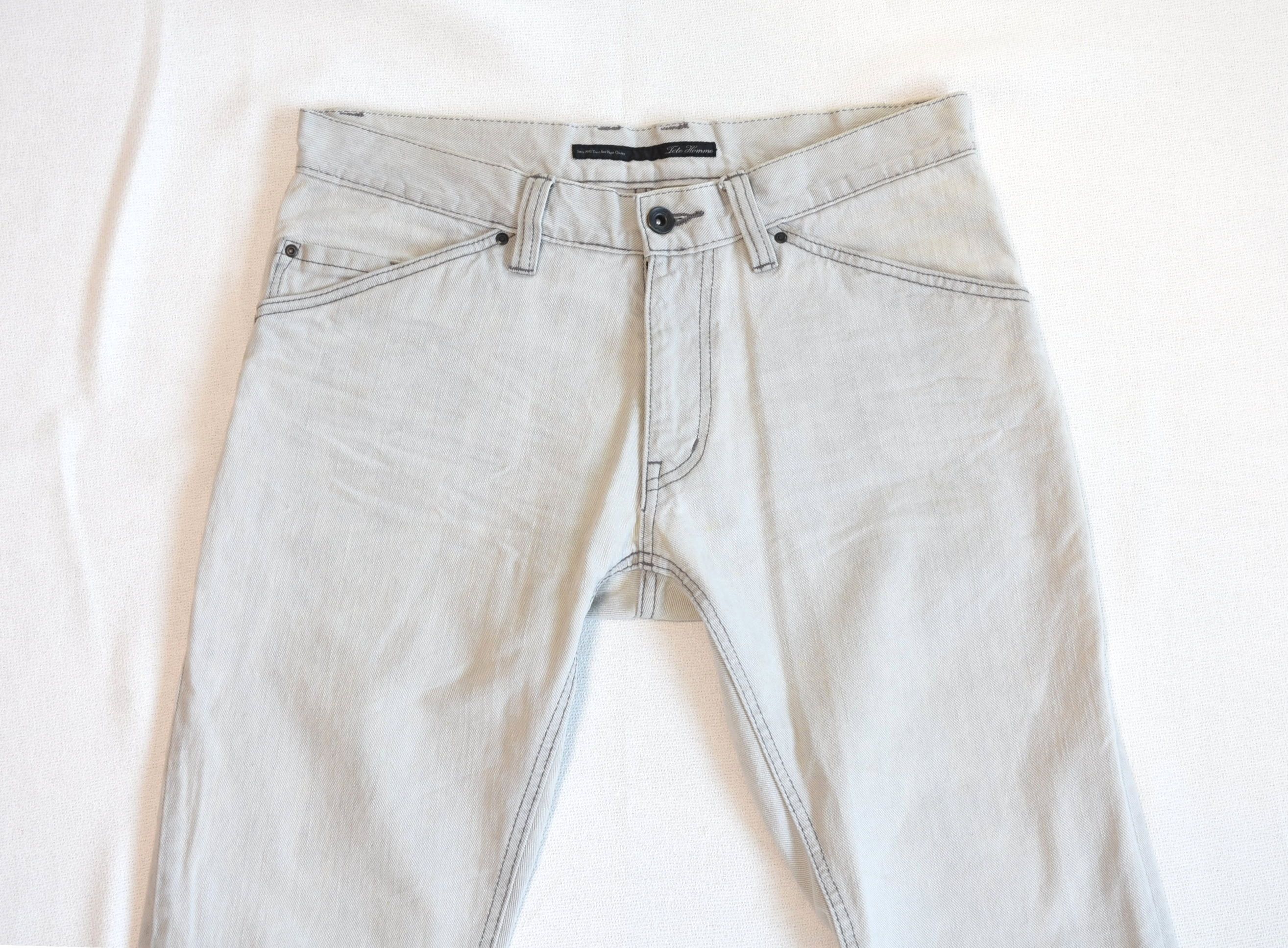 Japanese Brand TETE HOMME Y2K Flare Denim Pants Light Wash Japan Style Size US 31 - 12 Thumbnail