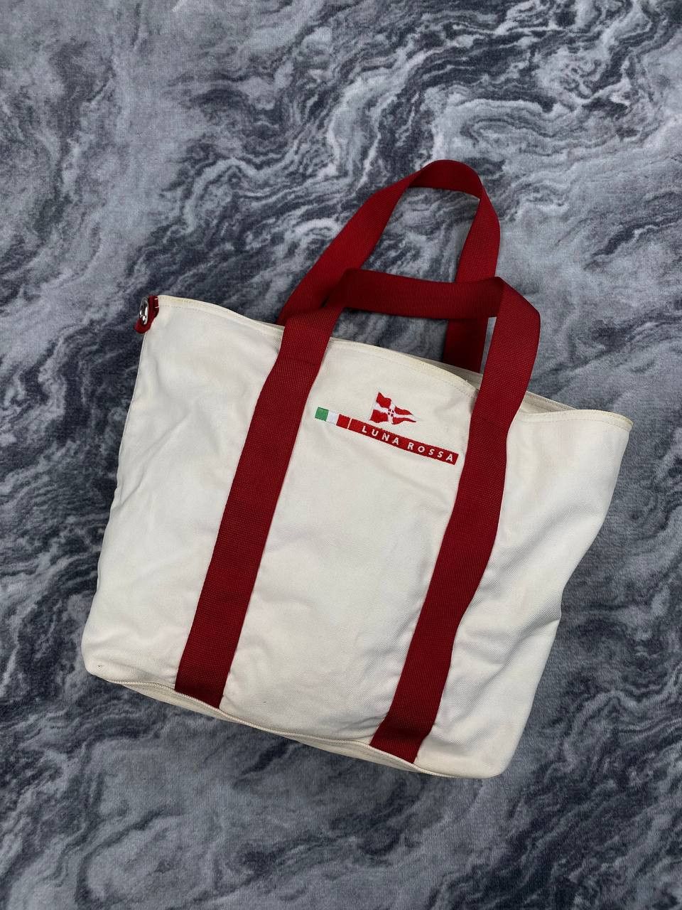 Prada Prada Prada Luna Rossa Tote Bag Women White Size ONE SIZE - 1 Thumbnail