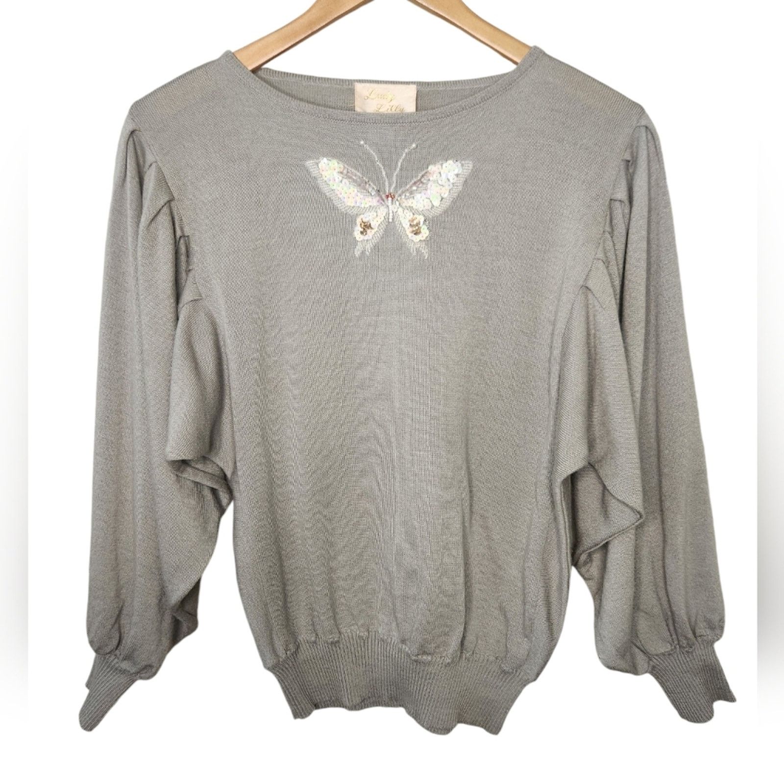 Vintage Vintage Butterfly Sleeve Embroidered Sweater 38 Medium Size M / US 6-8 / IT 42-44 - 5 Thumbnail
