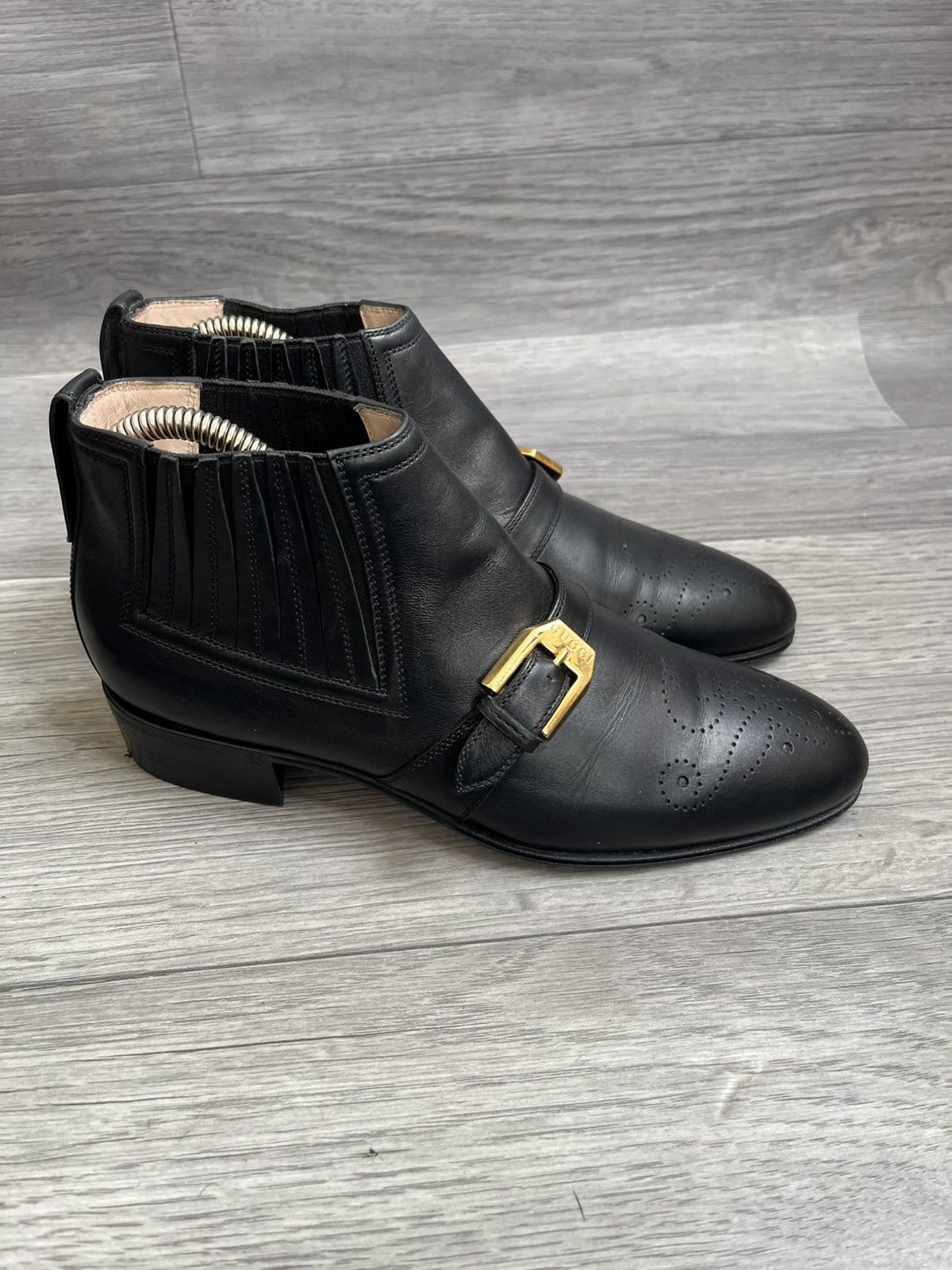 Gucci Gucci brouges leather chelsea ankle boots Size US 6 / IT 36 - 6 Thumbnail