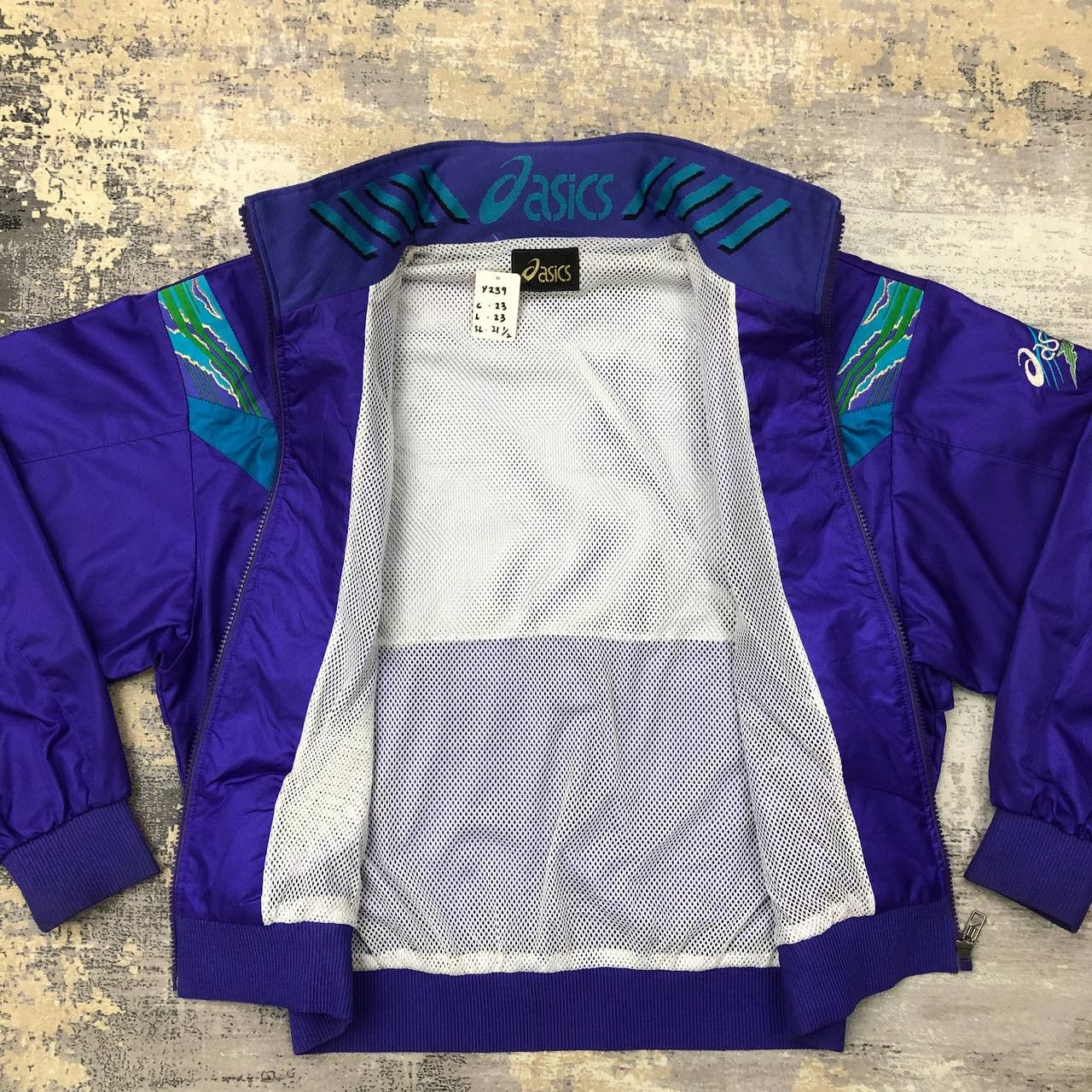 Asics Y239 VTG ASICS WINDBREAKER JACKET Size US M / EU 48-50 / 2 - 5 Thumbnail