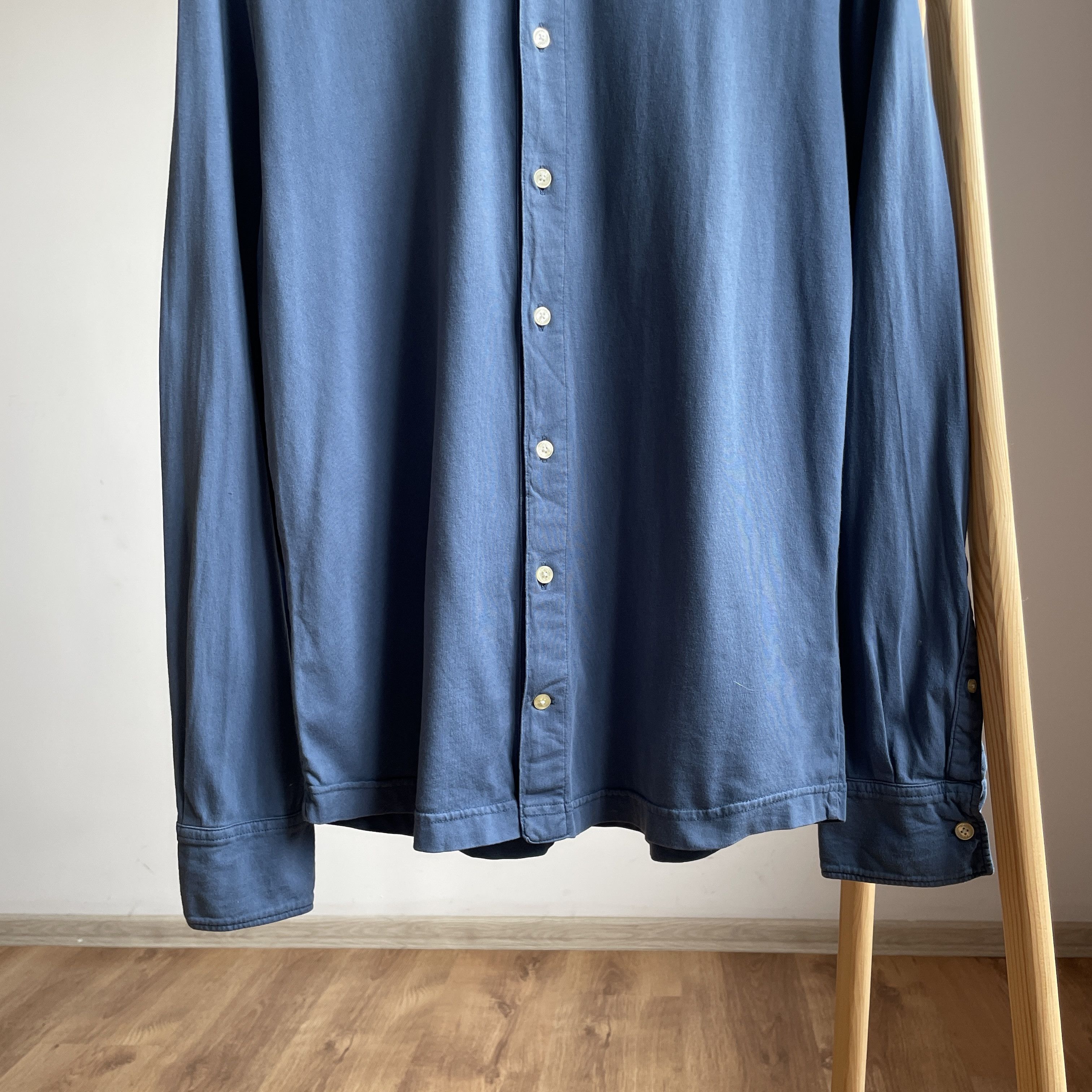 Hackett Hackett Garment Dyed Slim Fit Jersey Knit Shirt Size US M / EU 48-50 / 2 - 5 Thumbnail
