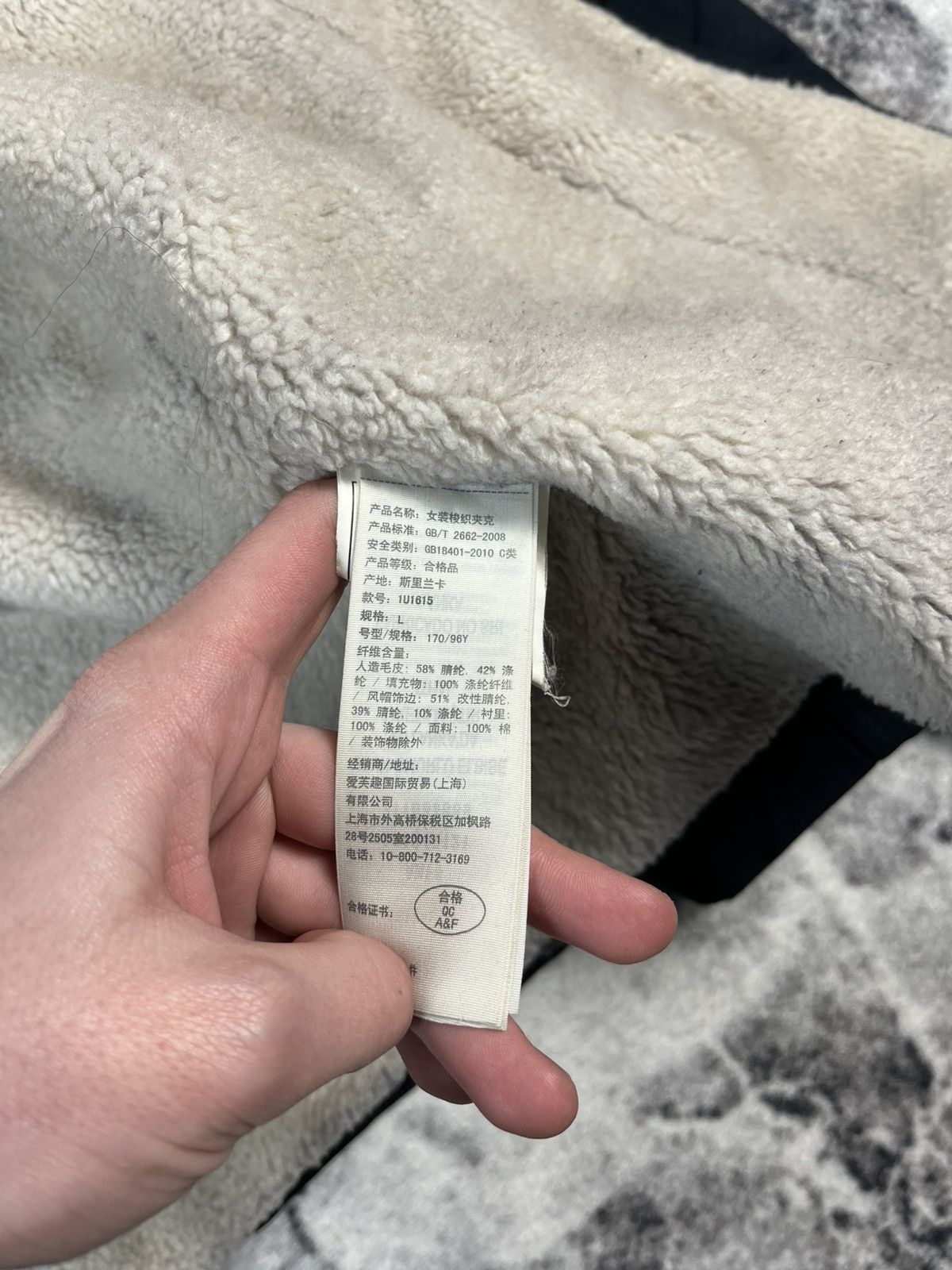 Abercrombie & Fitch Fur Jacket