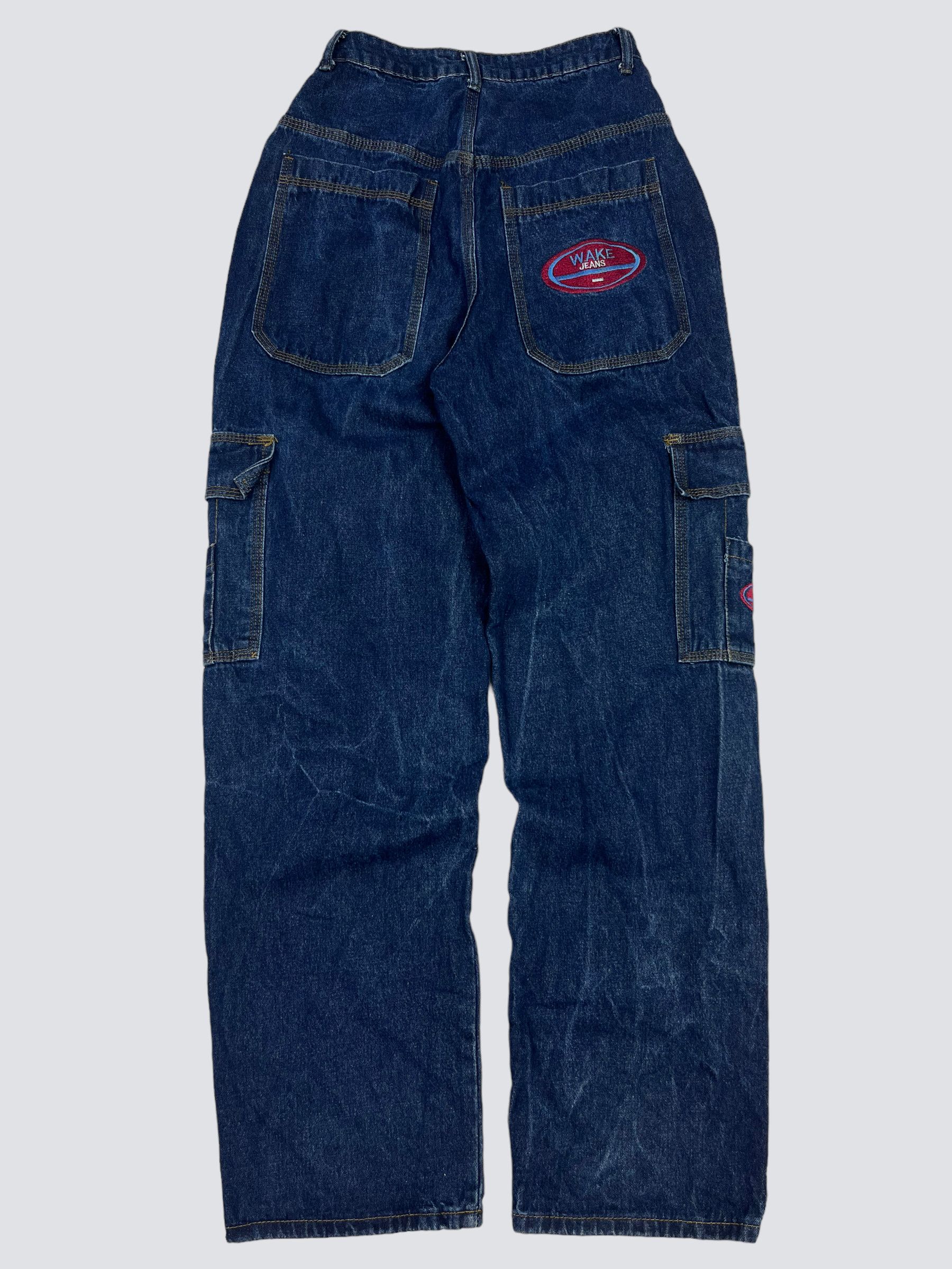 Vintage BAGGY VINTAGE Y2K HEAVY FADED CARGO JEANS PANTS - LOT № 3002 Size US 30 / EU 46 - 3 Thumbnail