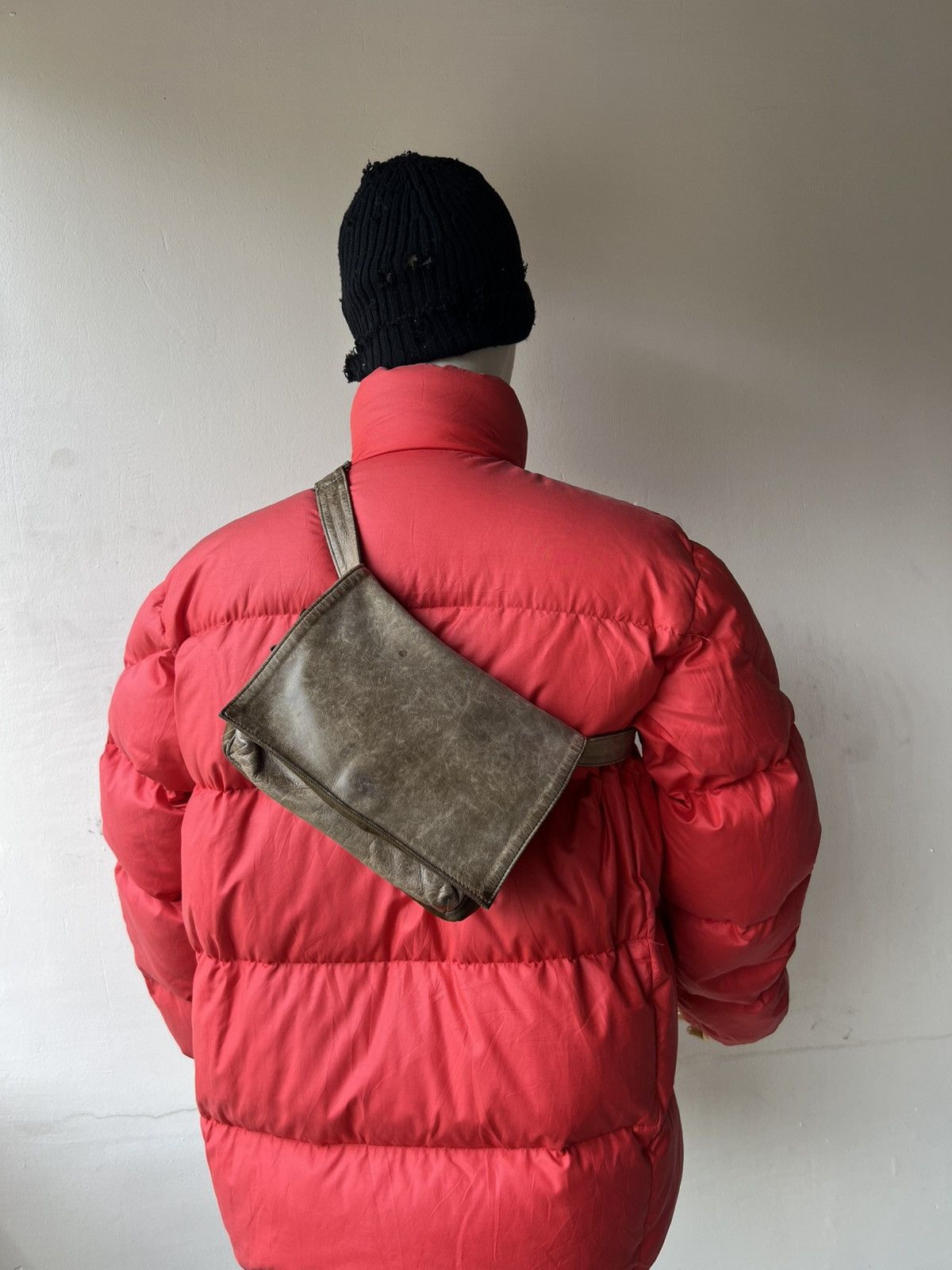 Vintage B. Stuff Japan Patina Leather Hybrid Bag