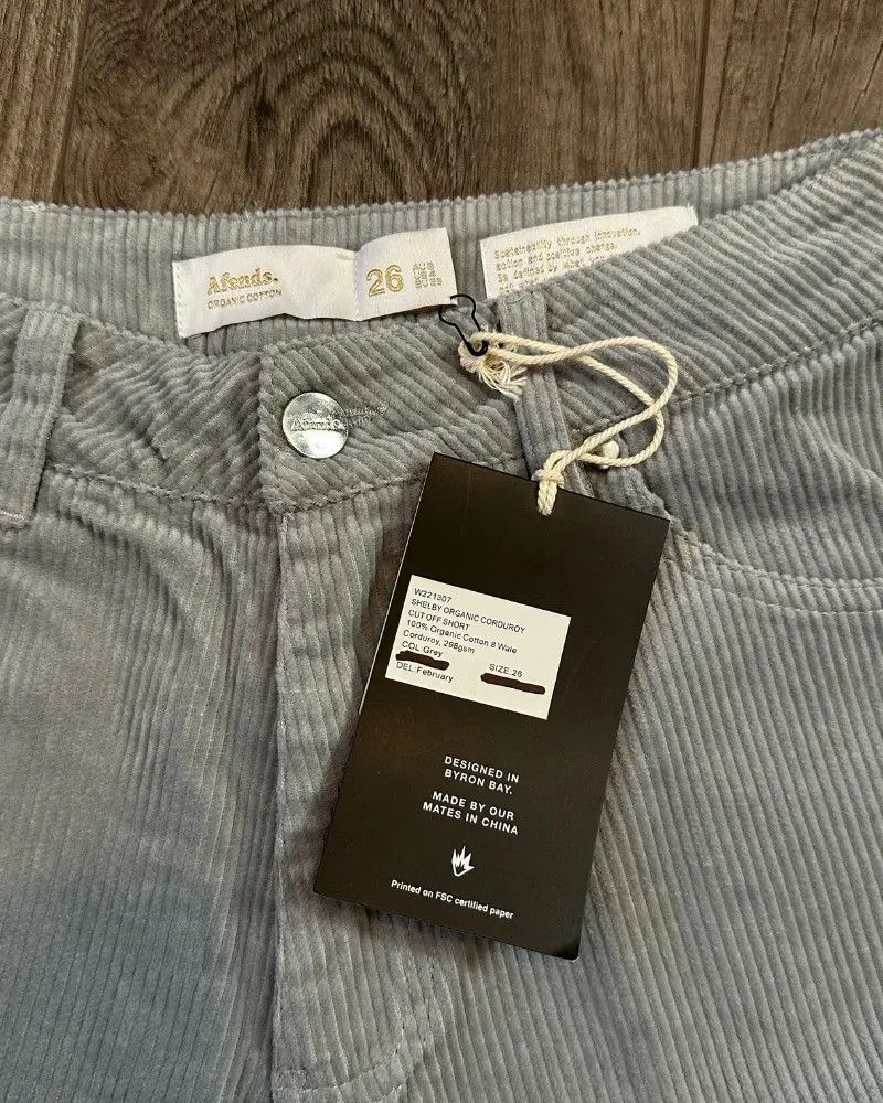 Afends Sample NWT Afends - Shelby - Organic Corduroy Shorts Size 26" / US 2 / IT 38 - 5 Thumbnail
