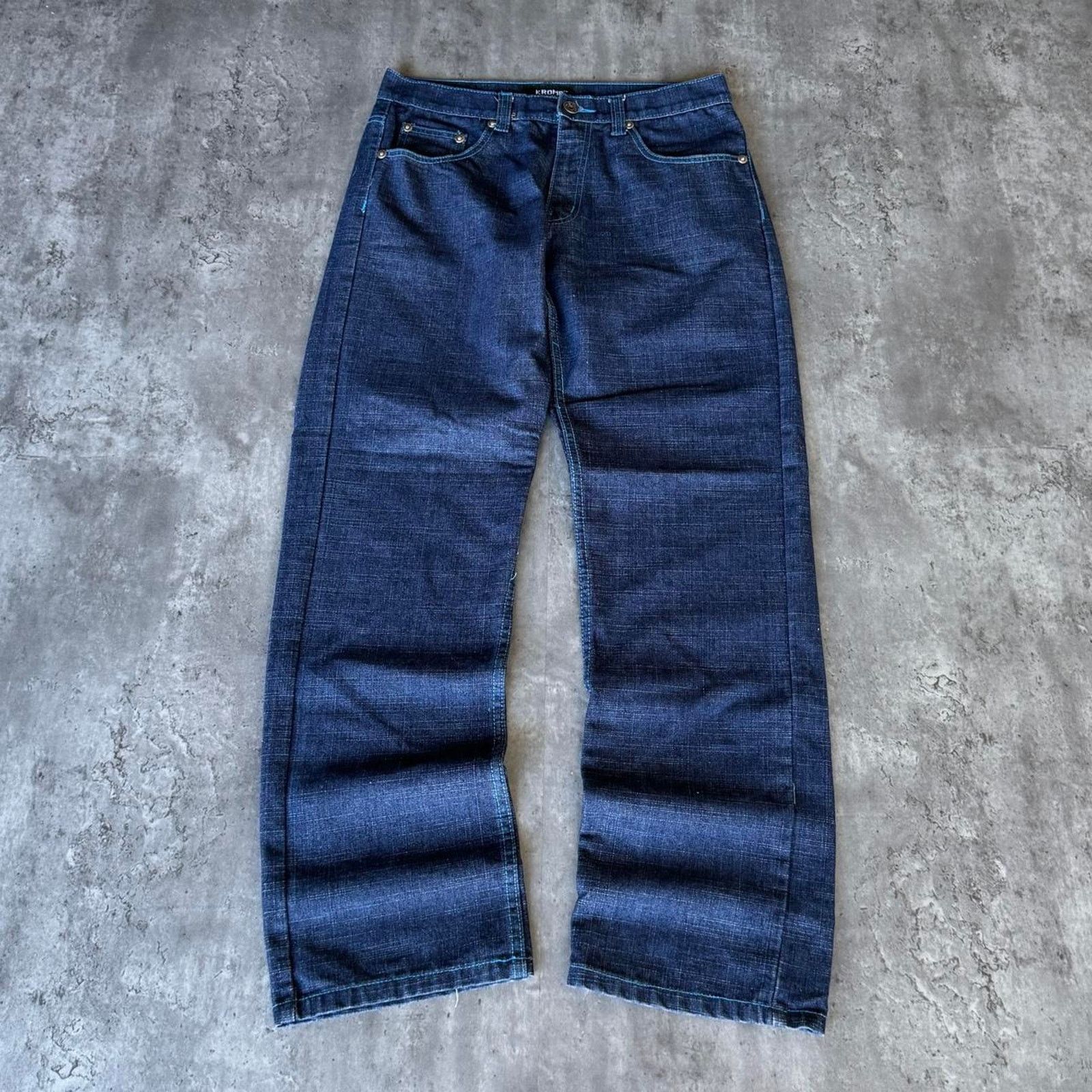 JNCO × Southpole × Vintage Vintage Y2K Baggy KROME Rap Style Graphic Streetwear Jeans Size US 34 / EU 50 - 2 Thumbnail