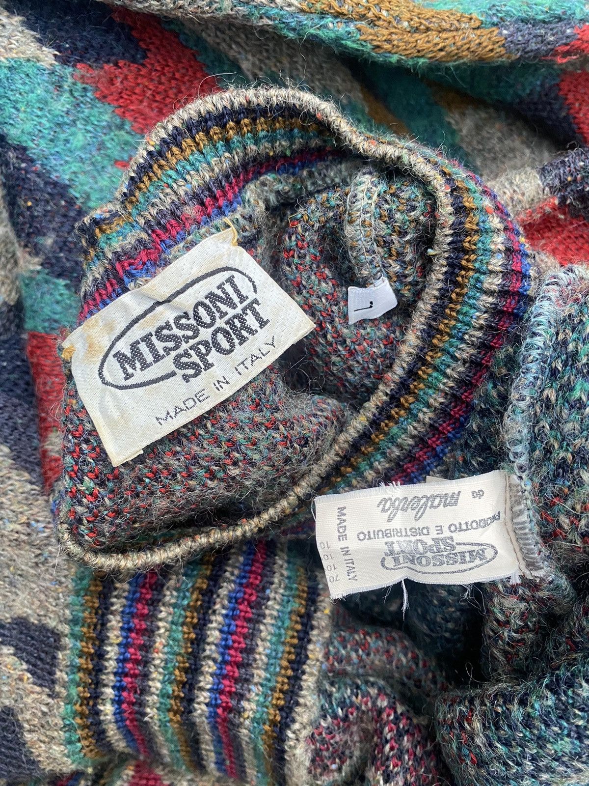 90s Missoni Multicolor Knit Sweater