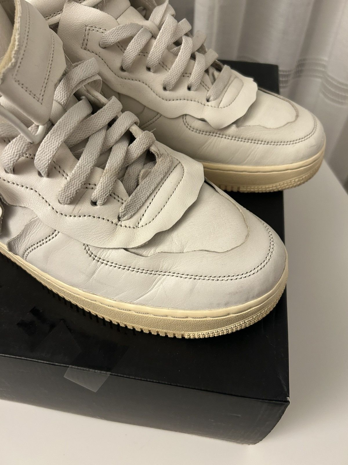 Comme des Garcons Homme Plus × Nike Nike AF1 Mid x CDG Homme Plus "Cut Off" White - US 11 Size US 11 / EU 44 - 4 Thumbnail
