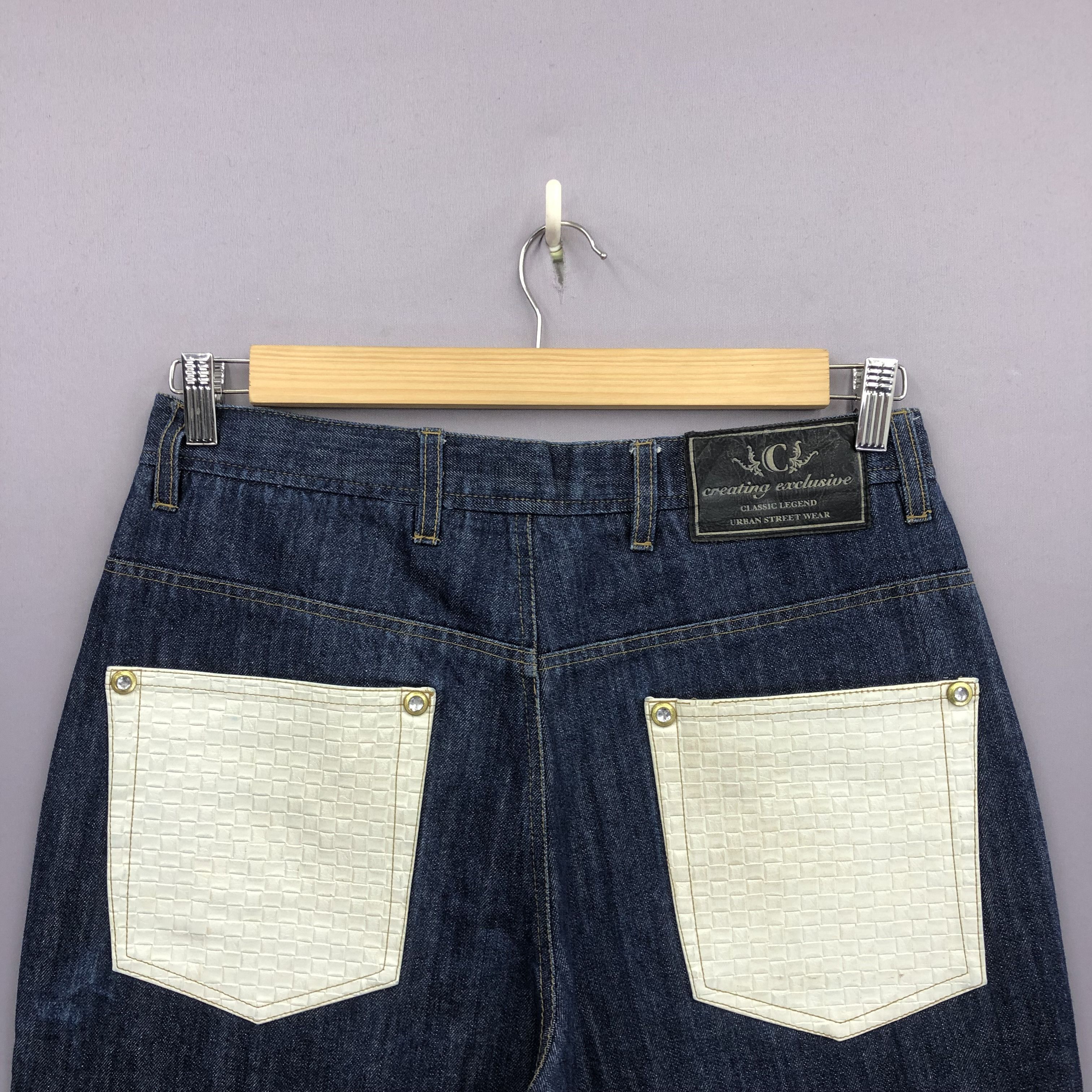 Japanese Brand Crazy Vintage Y2K/2000s Baggy Japanese JNCO Style Jean Denim Size US 34 / EU 50 - 5 Thumbnail