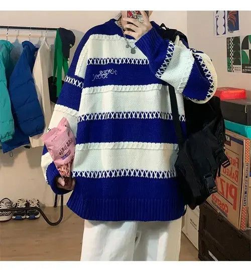 Other Sweater Autumn Winter Oversize Stripes Size US XL / EU 56 / 4 - 1 Thumbnail