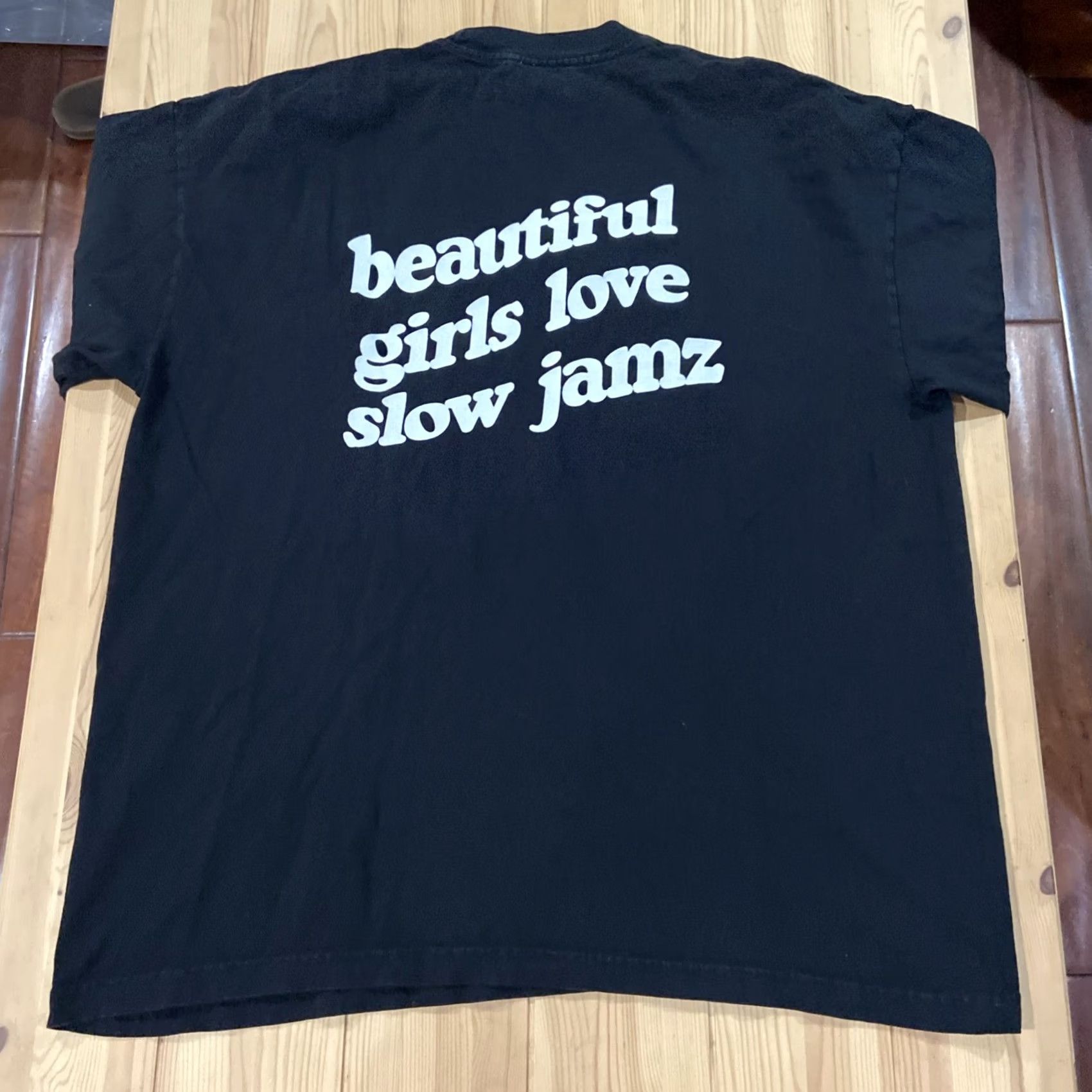 Vintage Nike Shirt Slow Jamz LA Modern Double Sided Graphic T Shirt Large XL Black Mens Size US XL / EU 56 / 4 - 7 Thumbnail